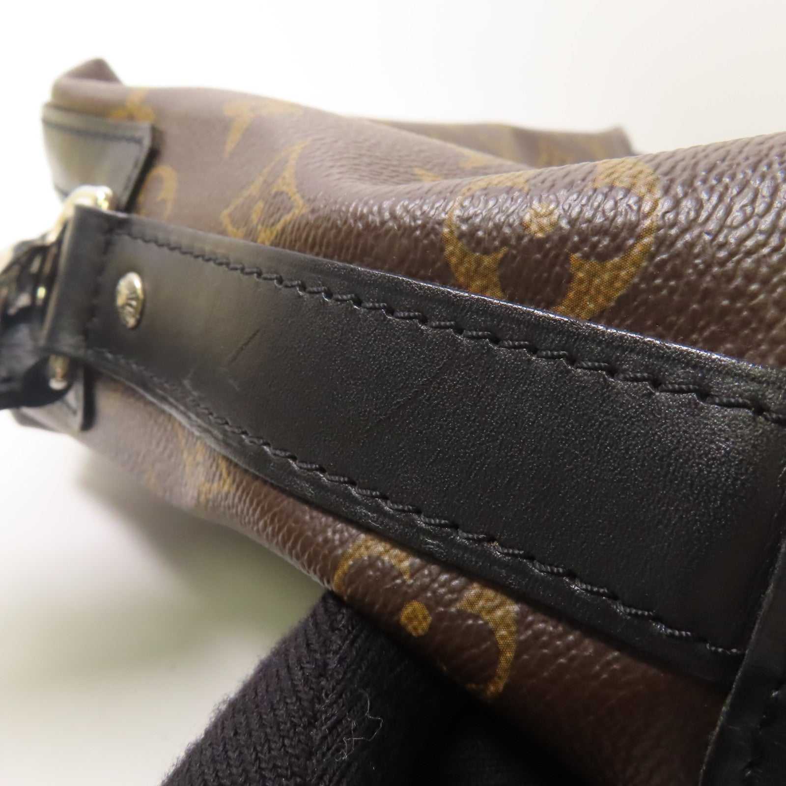 LOUIS VUITTON Monogram Macassar Torres銀扣肩背袋