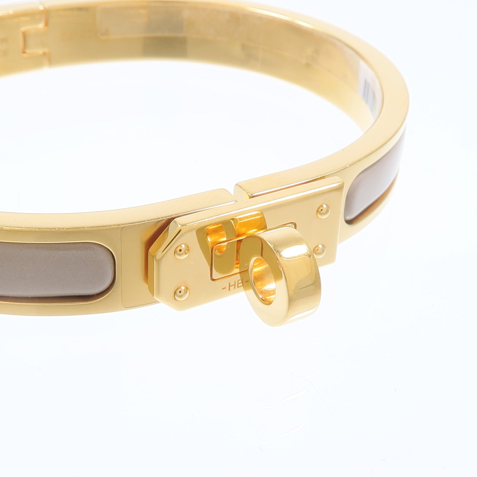 HERMES 金屬/琺瑯Mini Clic Kelly手鐲
