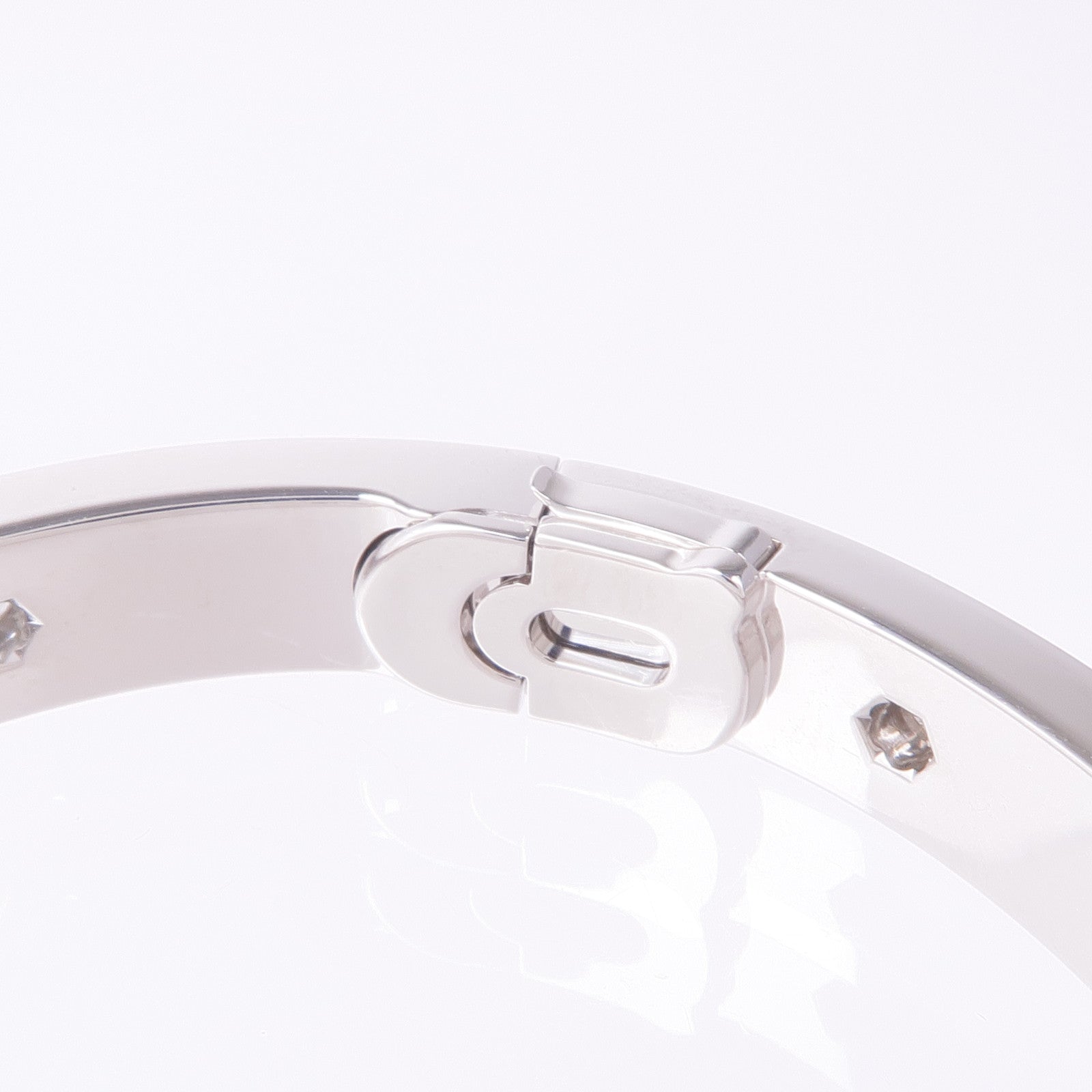 CARTIER 18K白金Love Bracelet Full Diamond鑽石手鐲Cartier#17