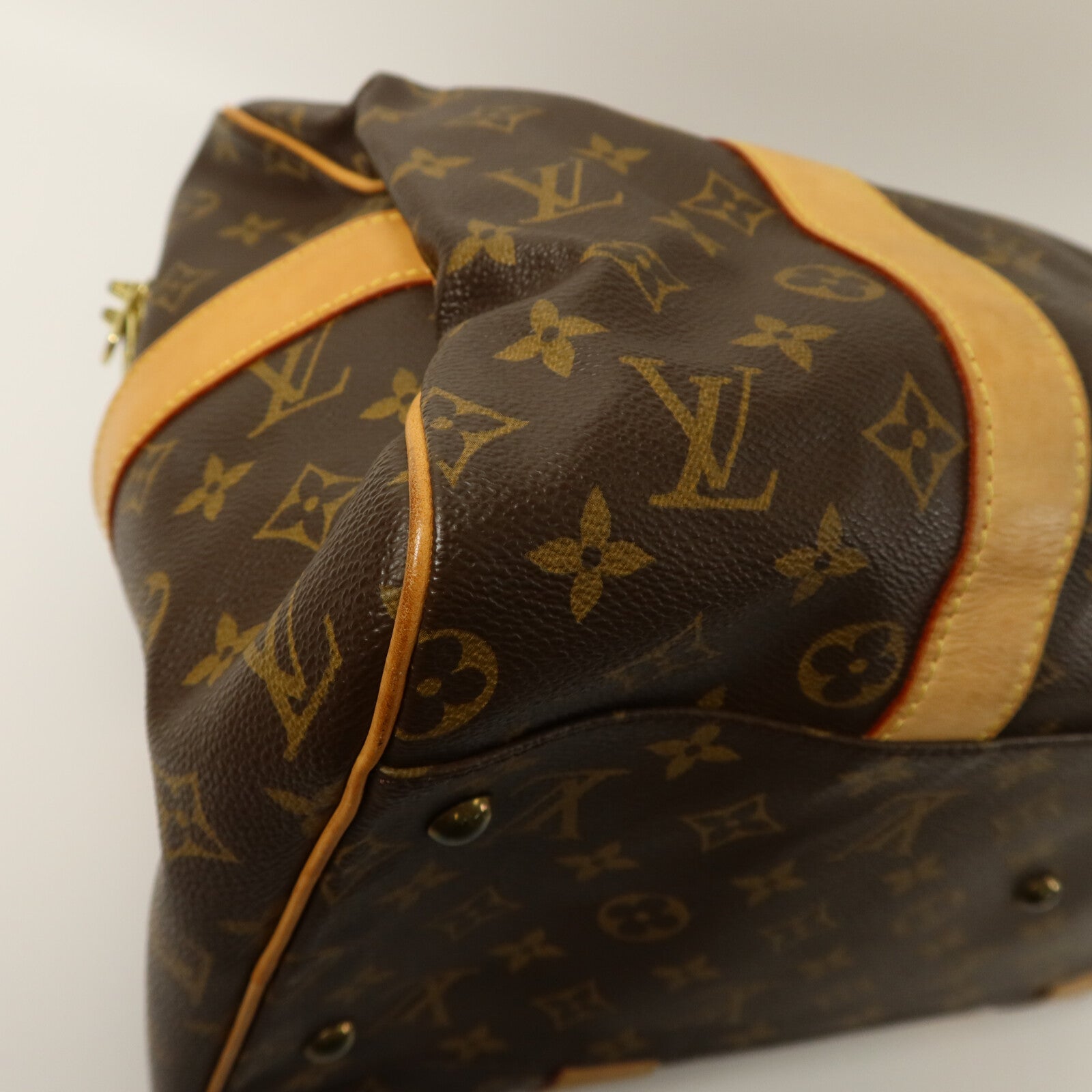 LOUIS VUITTON Monogram Carryall金扣手挽袋