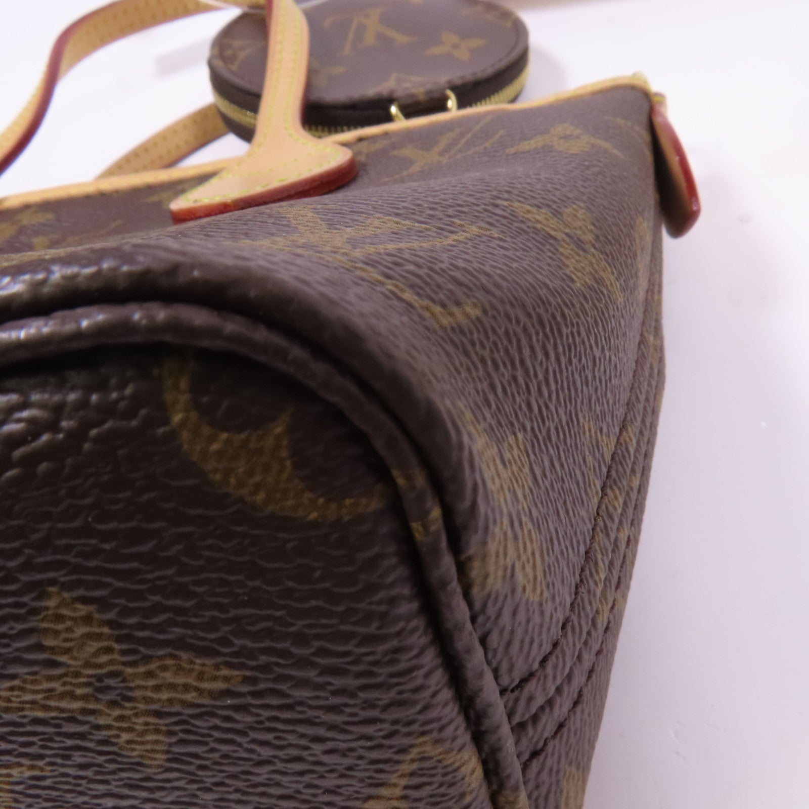 LOUIS VUITTON Monogram Neverfull BB金扣手挽肩背兩用袋