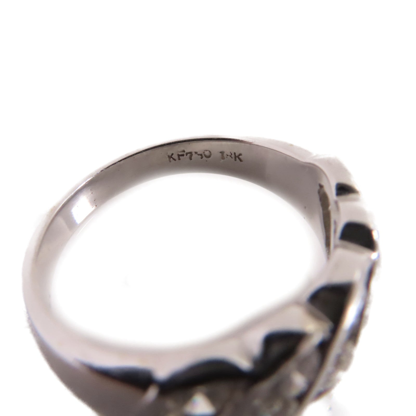 JEWELRY 18K白金/鑽石Diamond Ring戒指US#5.25