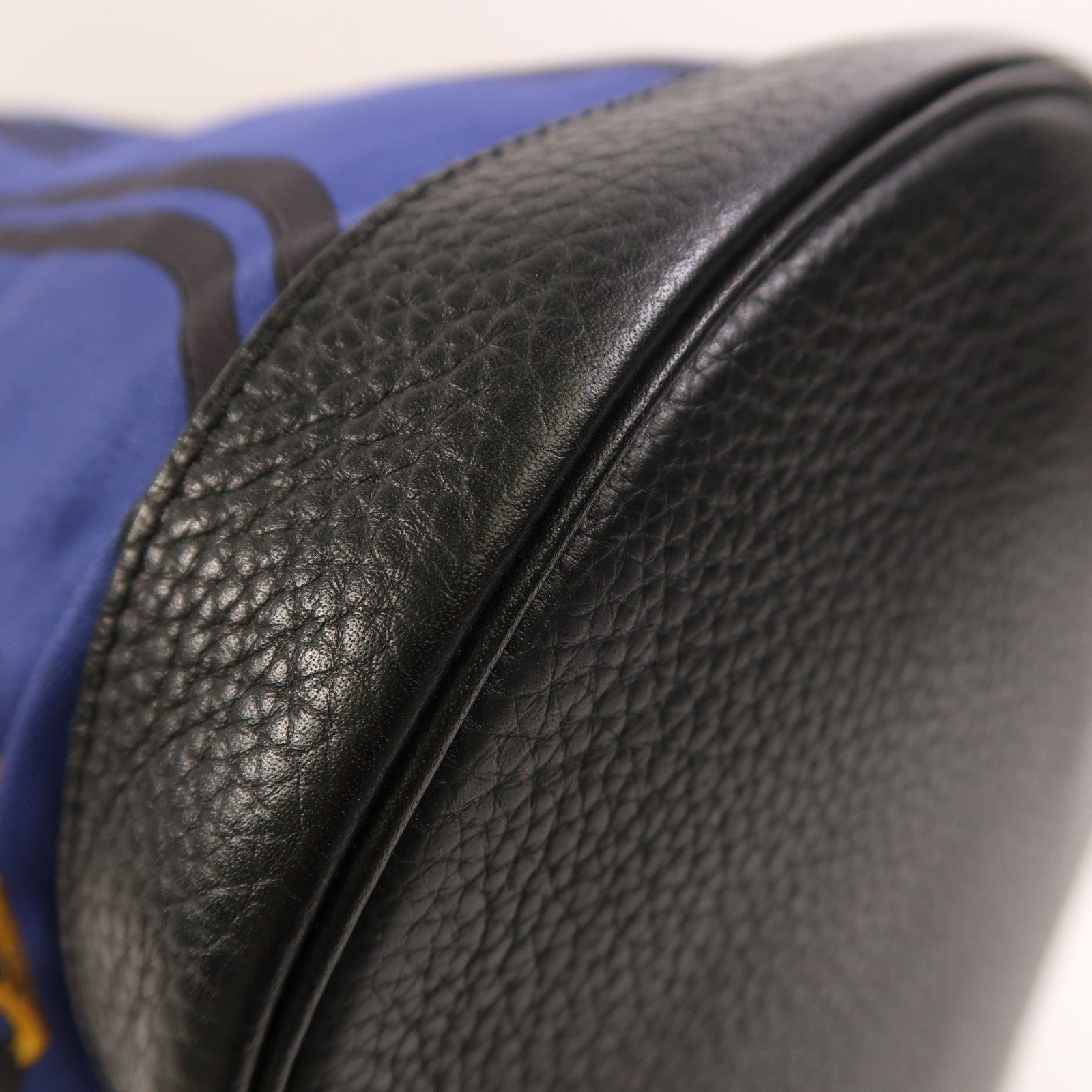 HERMES Togo皮革/絲質Soie Cool Backpack銀扣背包