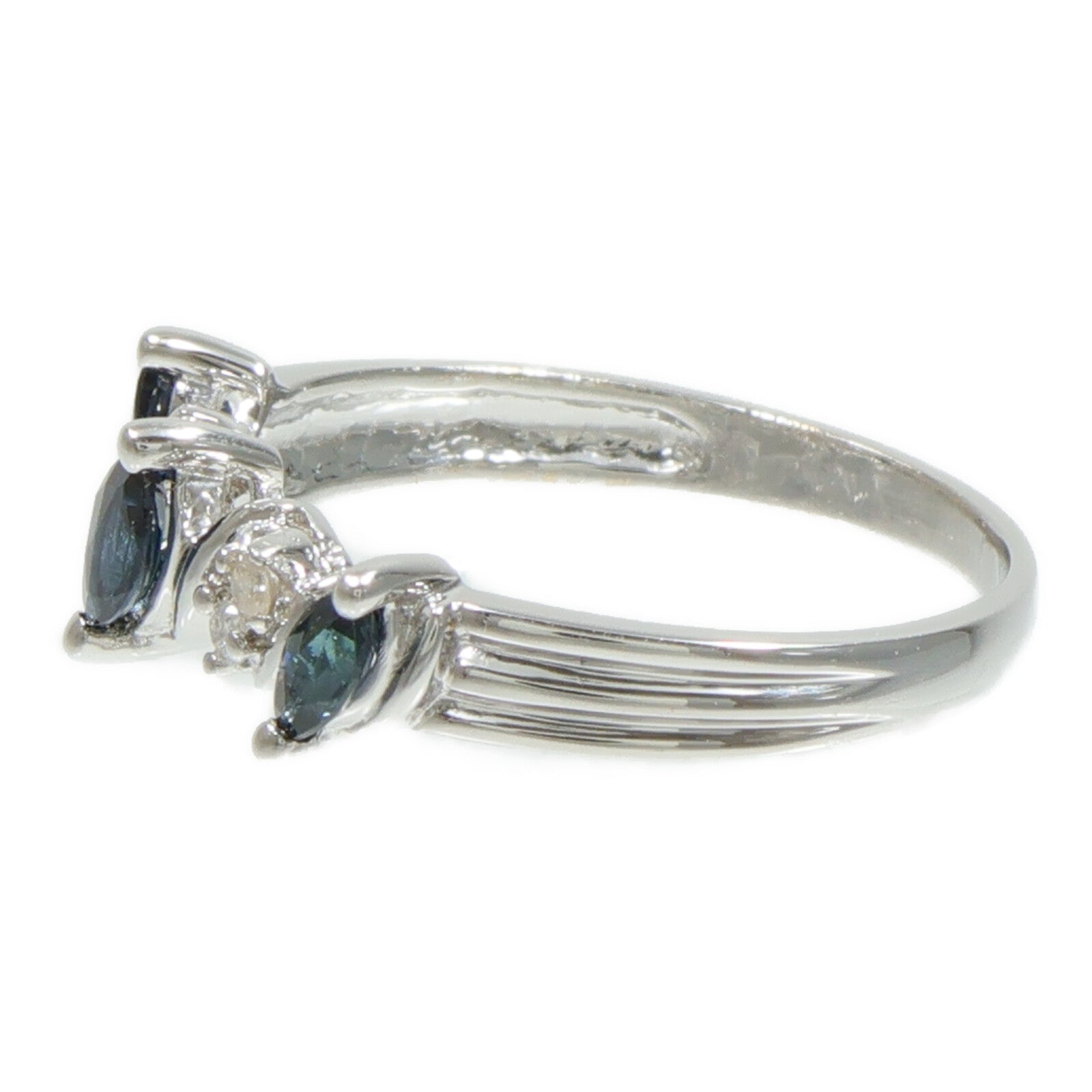 JEWELRY 18K白金Sapphire Ring藍寶石戒指