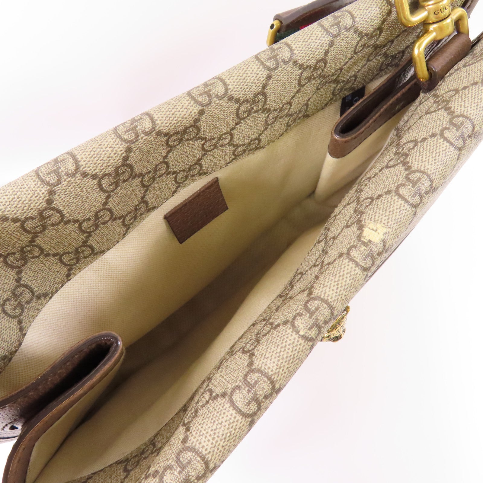 GUCCI Neo Vintage Medium Messenger Bag Shoulder Bag 495654 Coated Canvas Brown