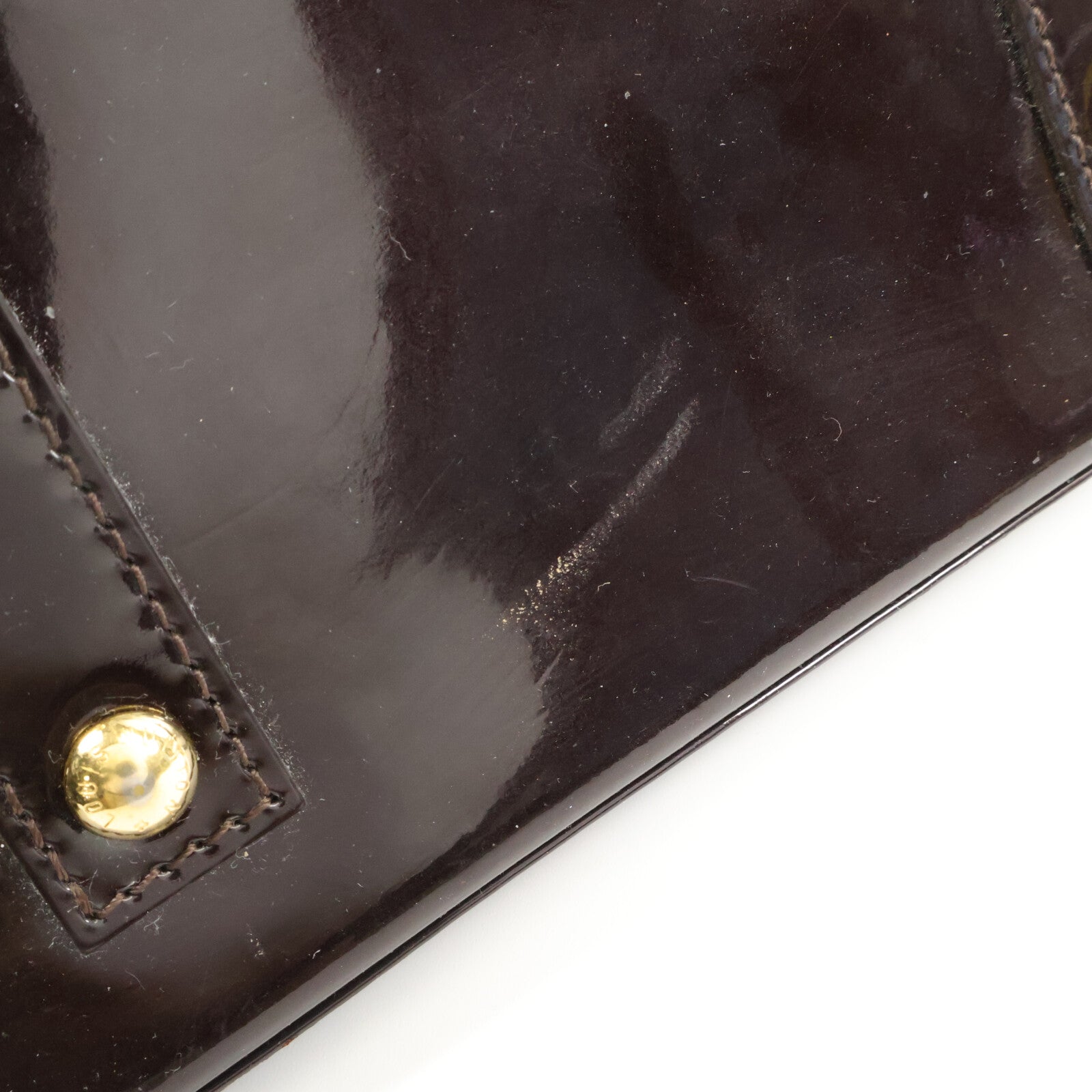 LOUIS VUITTON Monogram Vernis Alma BB手挽肩背兩用袋