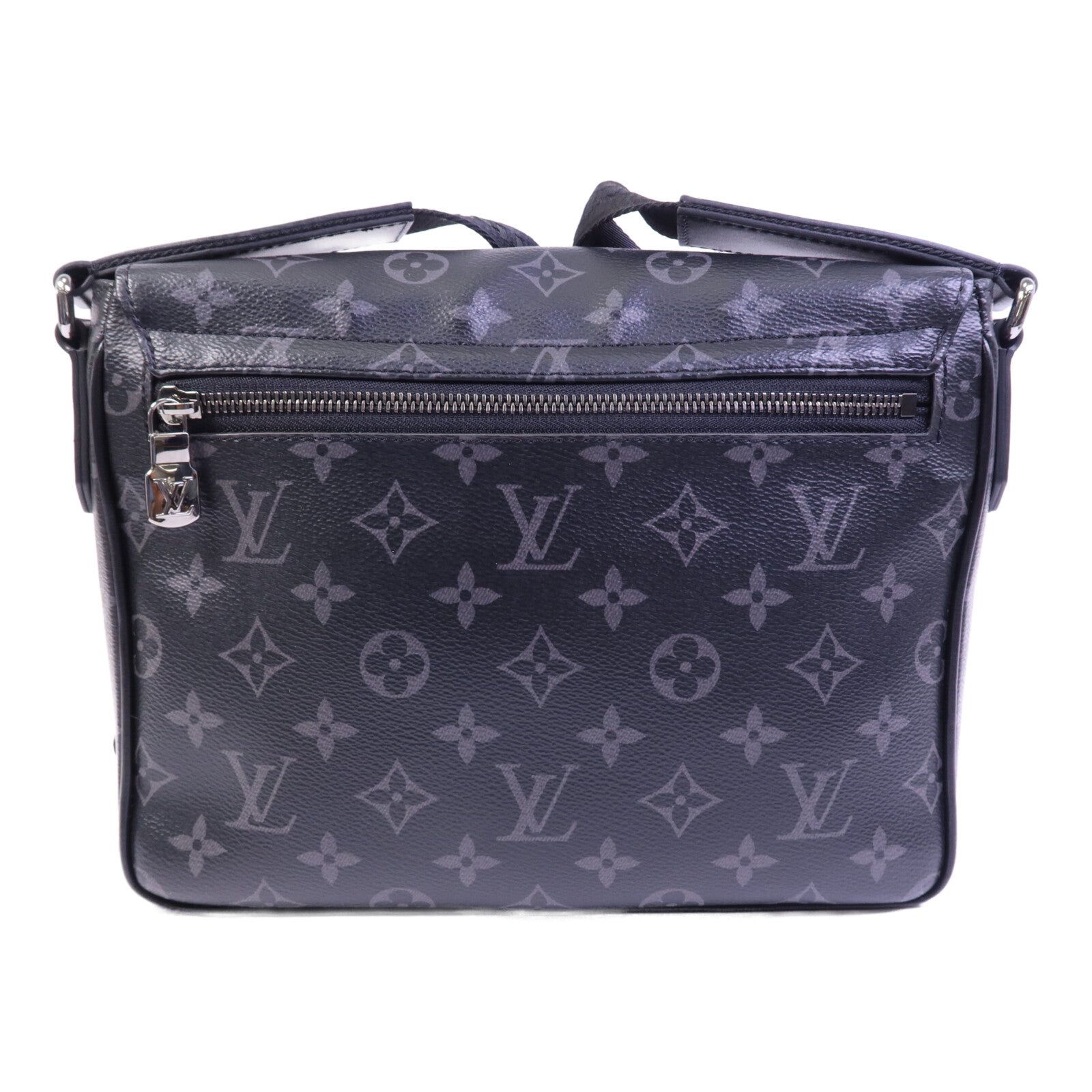 LOUIS VUITTON Monogram Eclipse District Pm銀扣肩背袋
