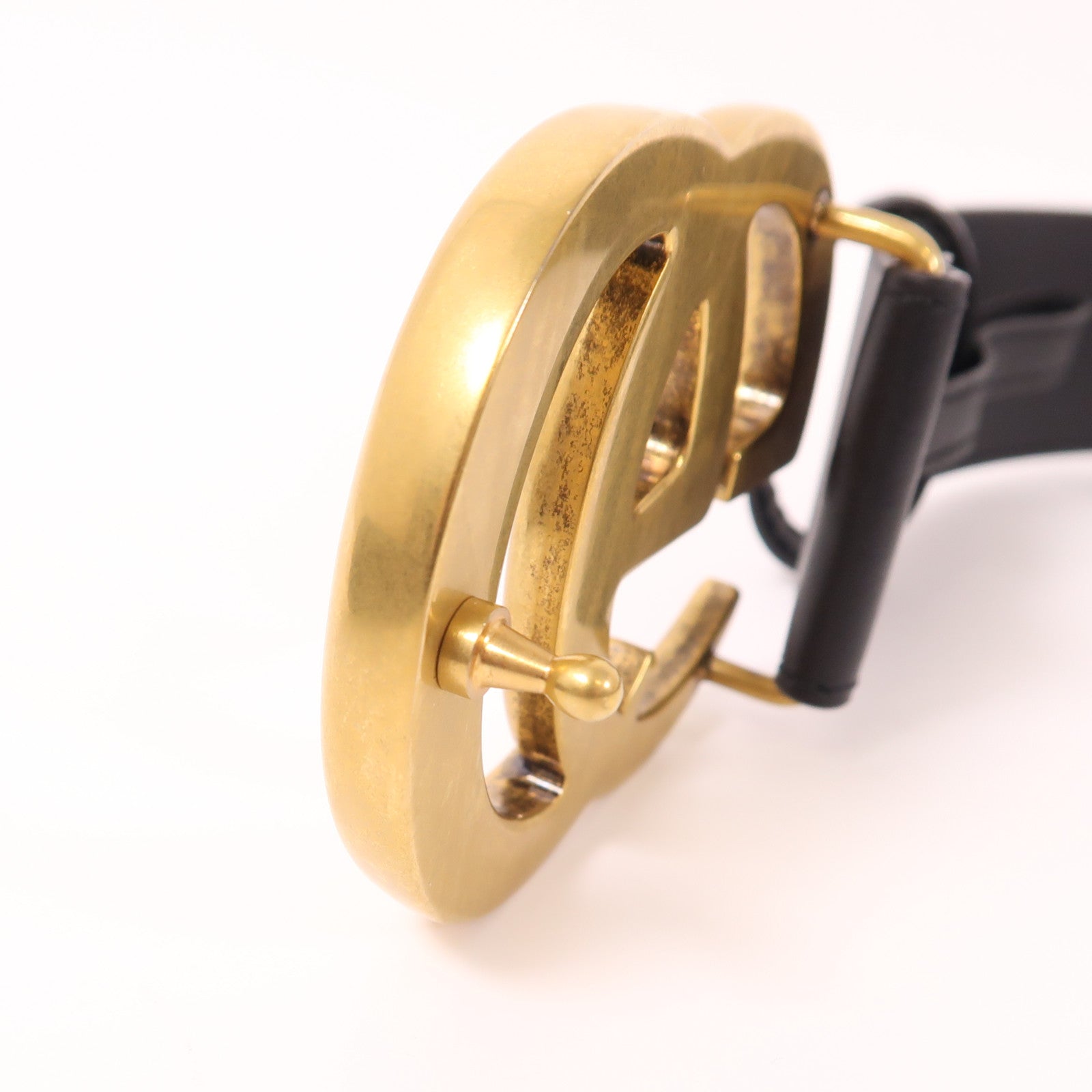 GUCCI 牛皮皮革Belt 105金扣皮帶