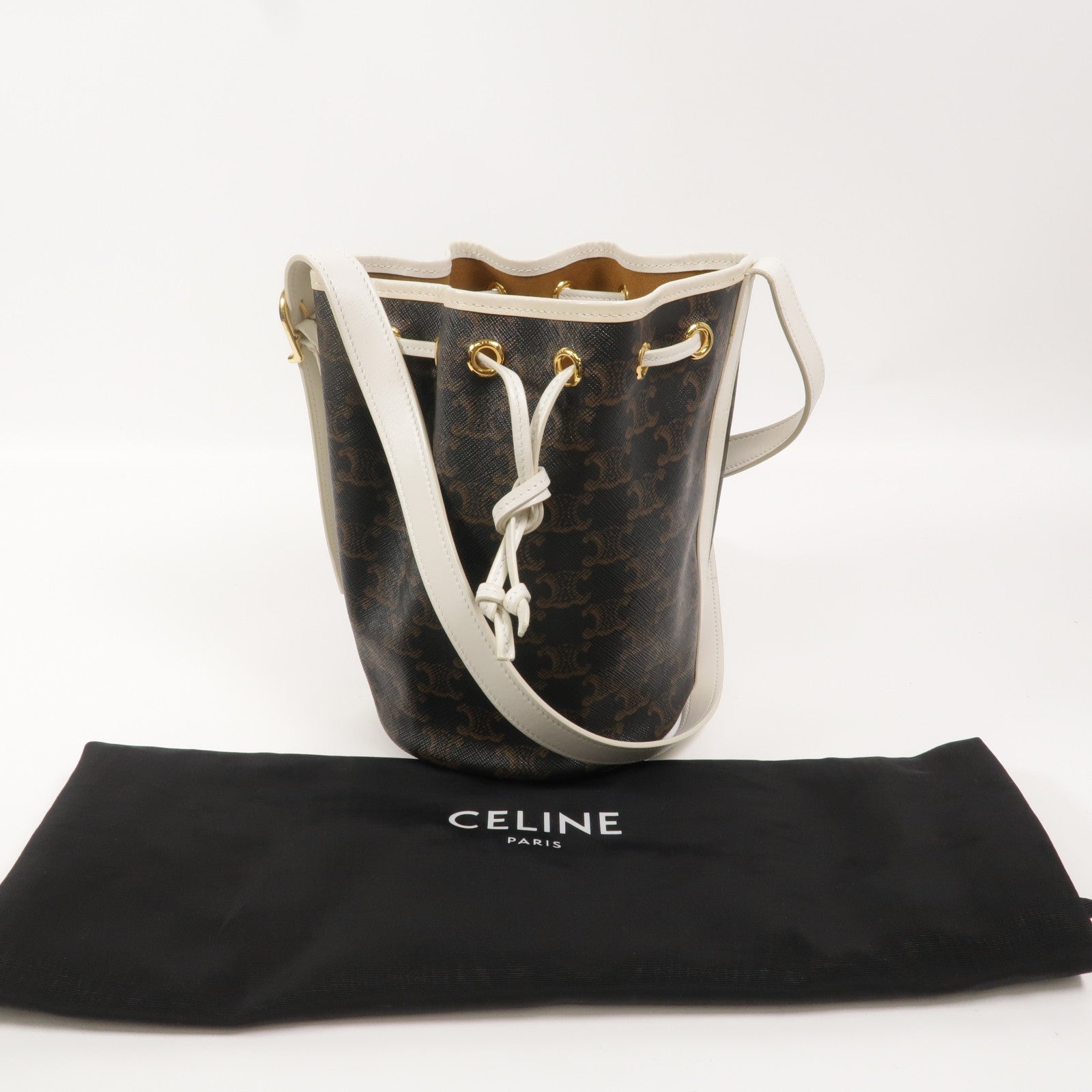 CELINE 塗層帆布Small Drawstring Bag肩背袋