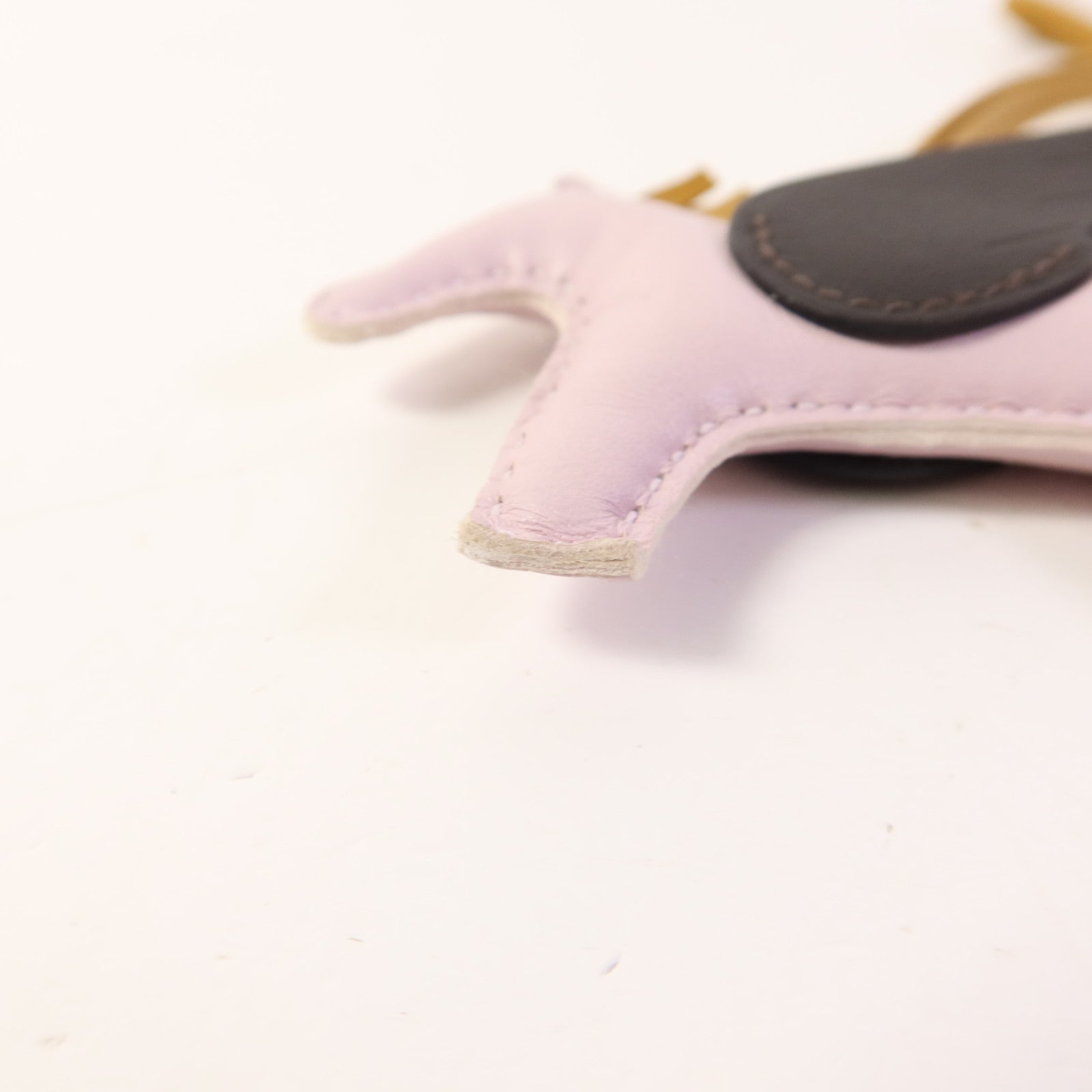 HERMES Milo皮革Rodeo Pegase PM掛飾Mauve Pale