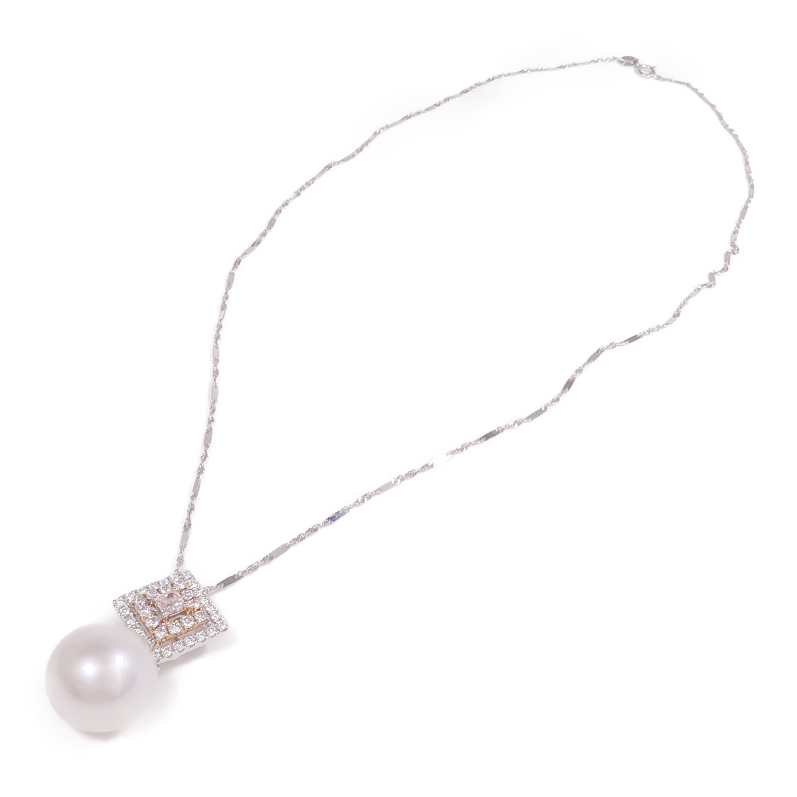 JEWELRY 18K白金/玫瑰金Pearl Diamond Necklace珍珠/鑽石項鍊