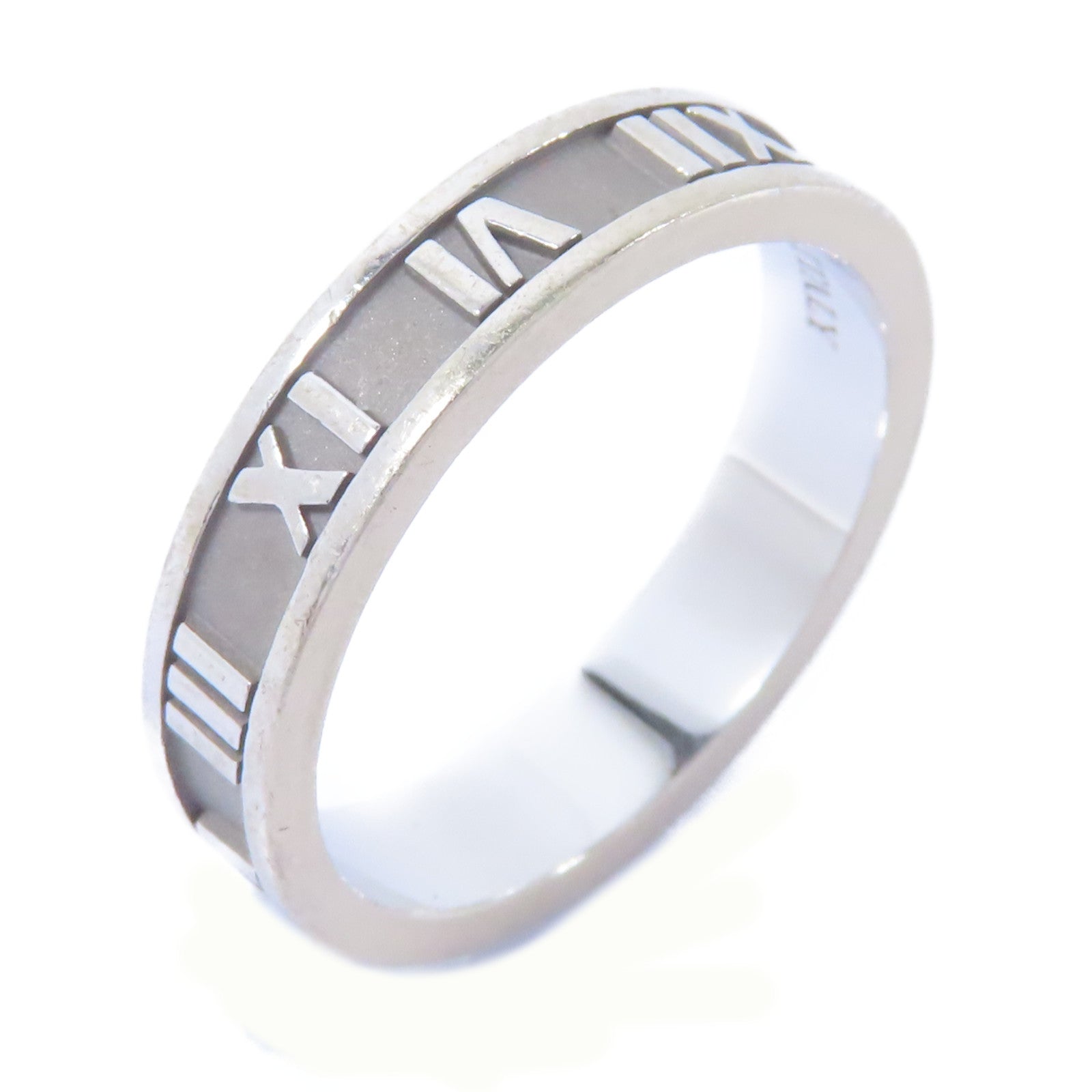 TIFFANY＆CO 【激減優惠】18K白金Atlas Ring戒指US#6.25