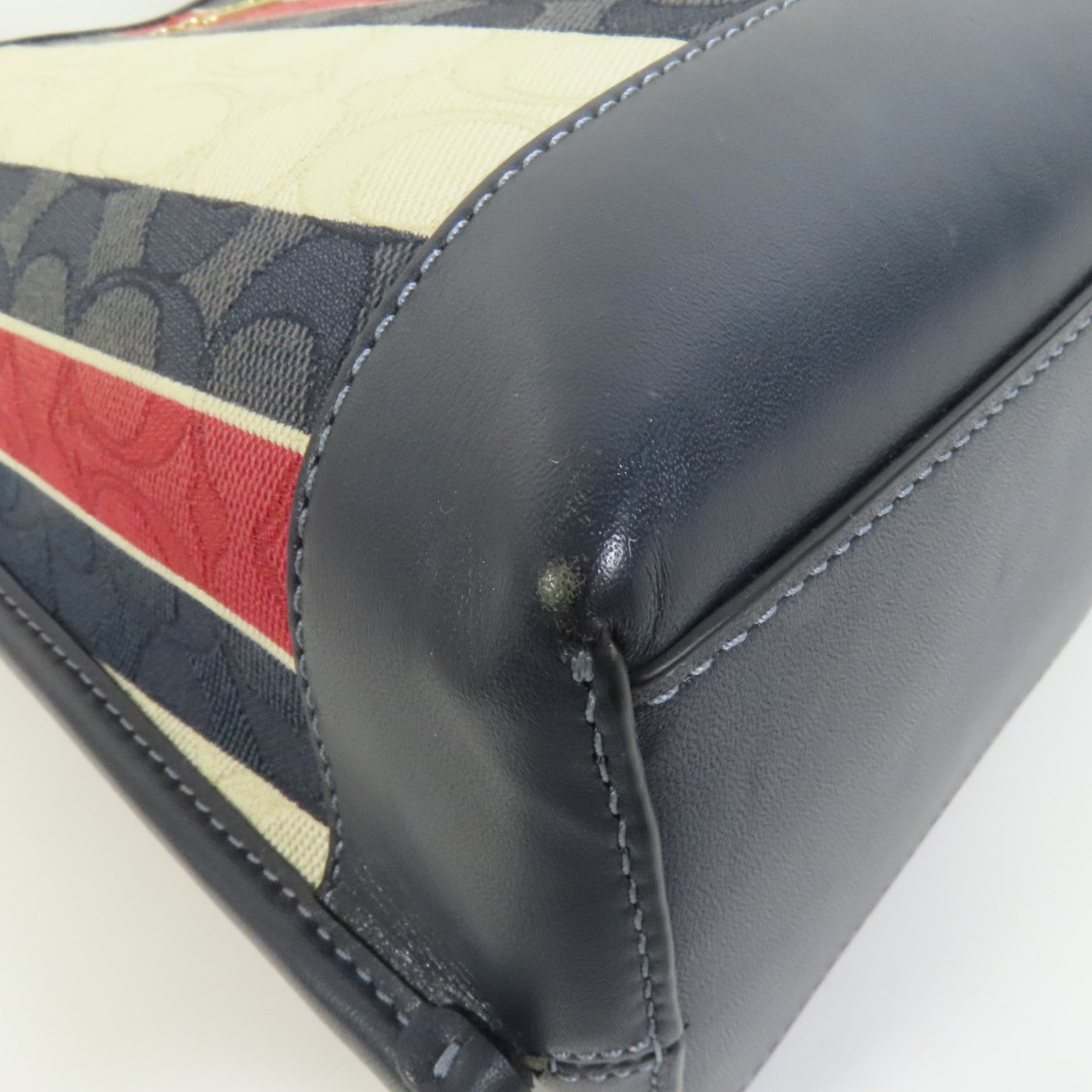 COACH 帆布Mollie 22金扣手挽肩背兩用袋