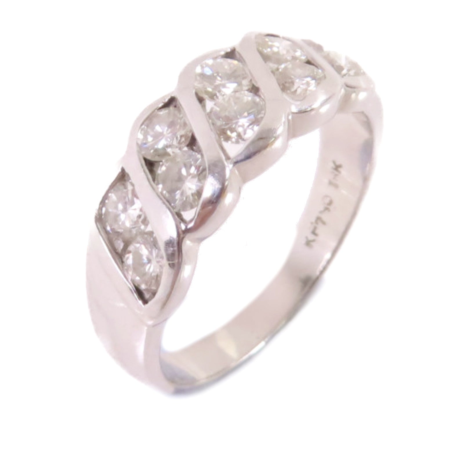 JEWELRY 18K白金/鑽石Diamond Ring戒指US#5.25