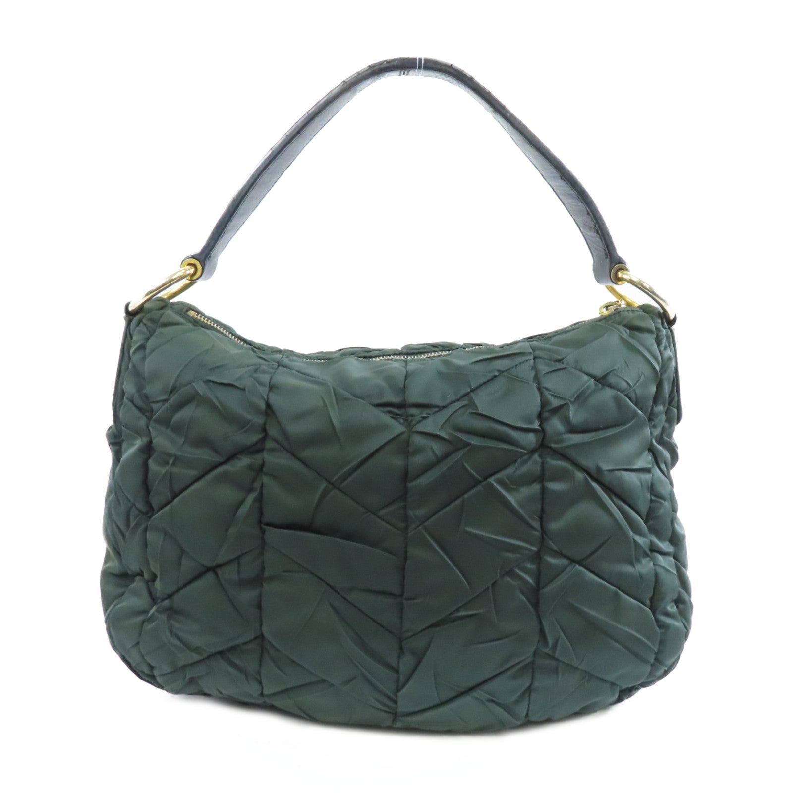 PRADA 尼龍Shoulder Bag金扣肩背袋綠色