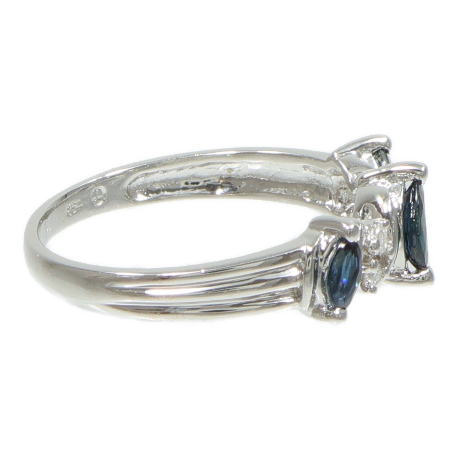 JEWELRY 18K白金Sapphire Ring藍寶石戒指
