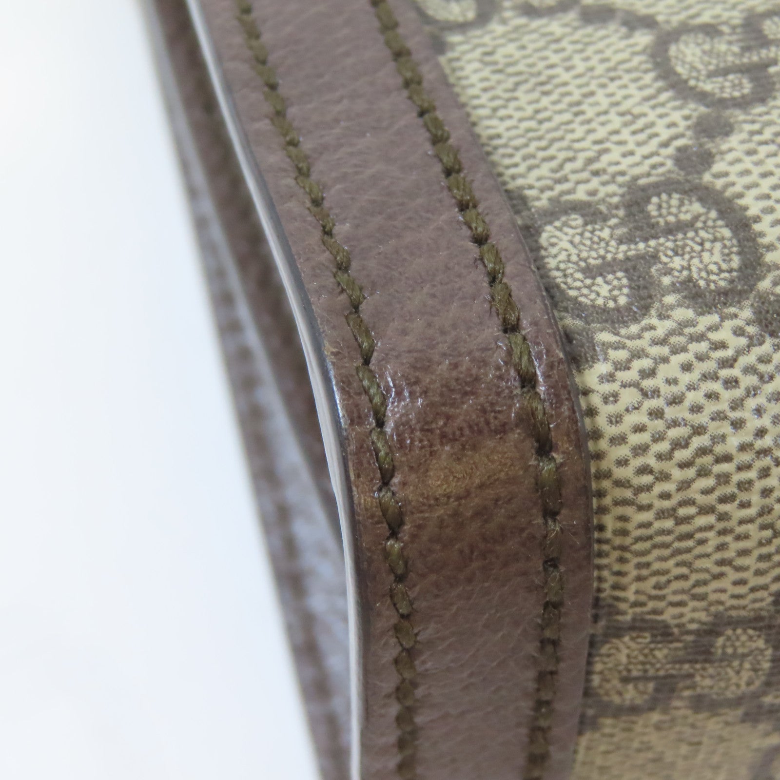 GUCCI 塗層帆布Ophidia金扣鏈帶肩背袋啡色