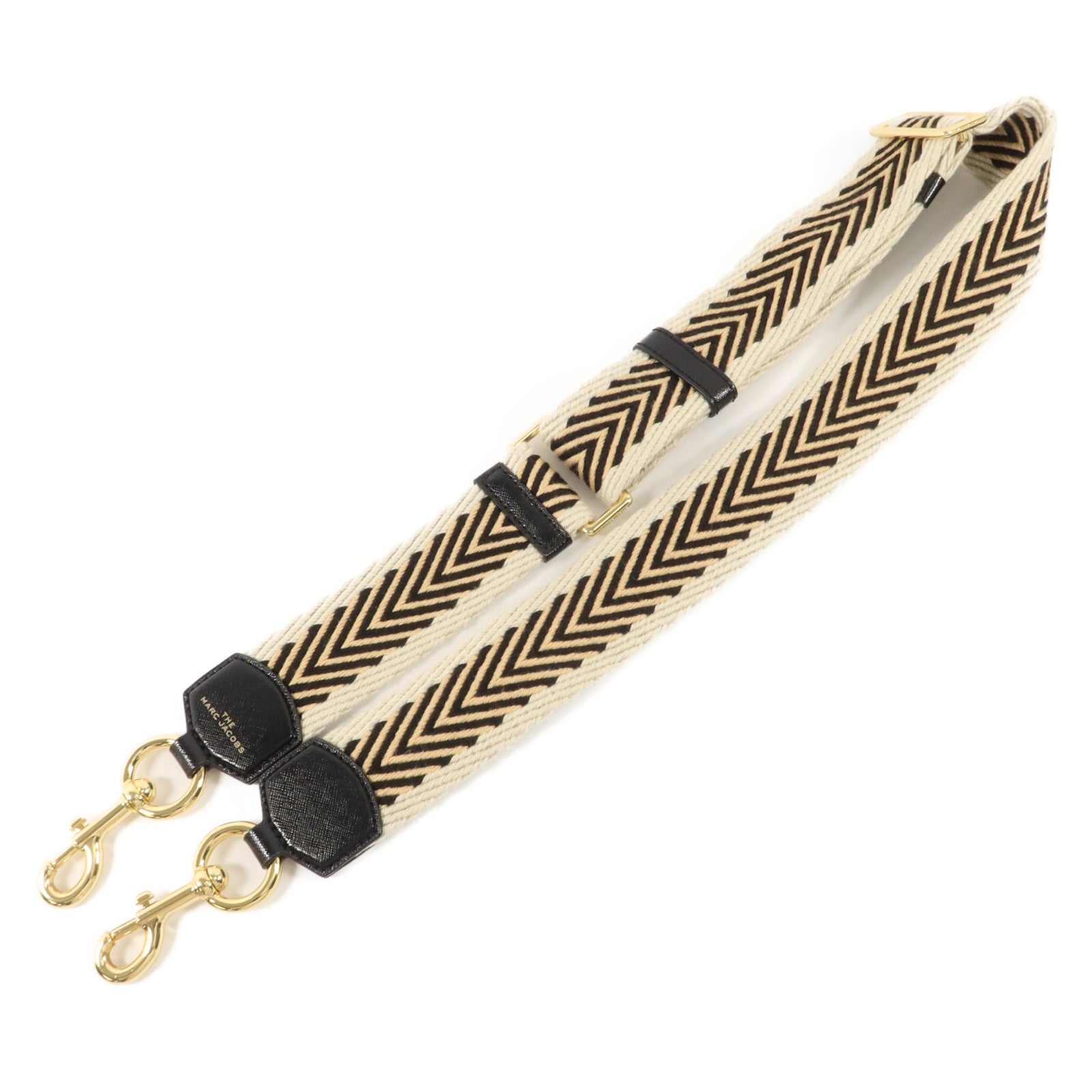 MARC JACOBS 織帶/牛皮皮革The Arrow Webbing Strap肩帶