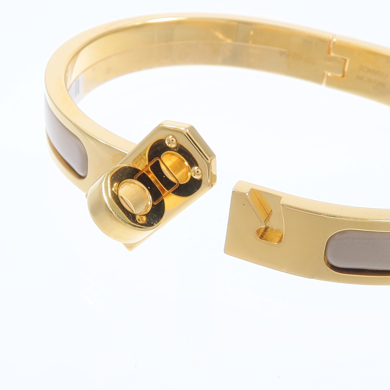 HERMES 金屬/琺瑯Mini Clic Kelly手鐲