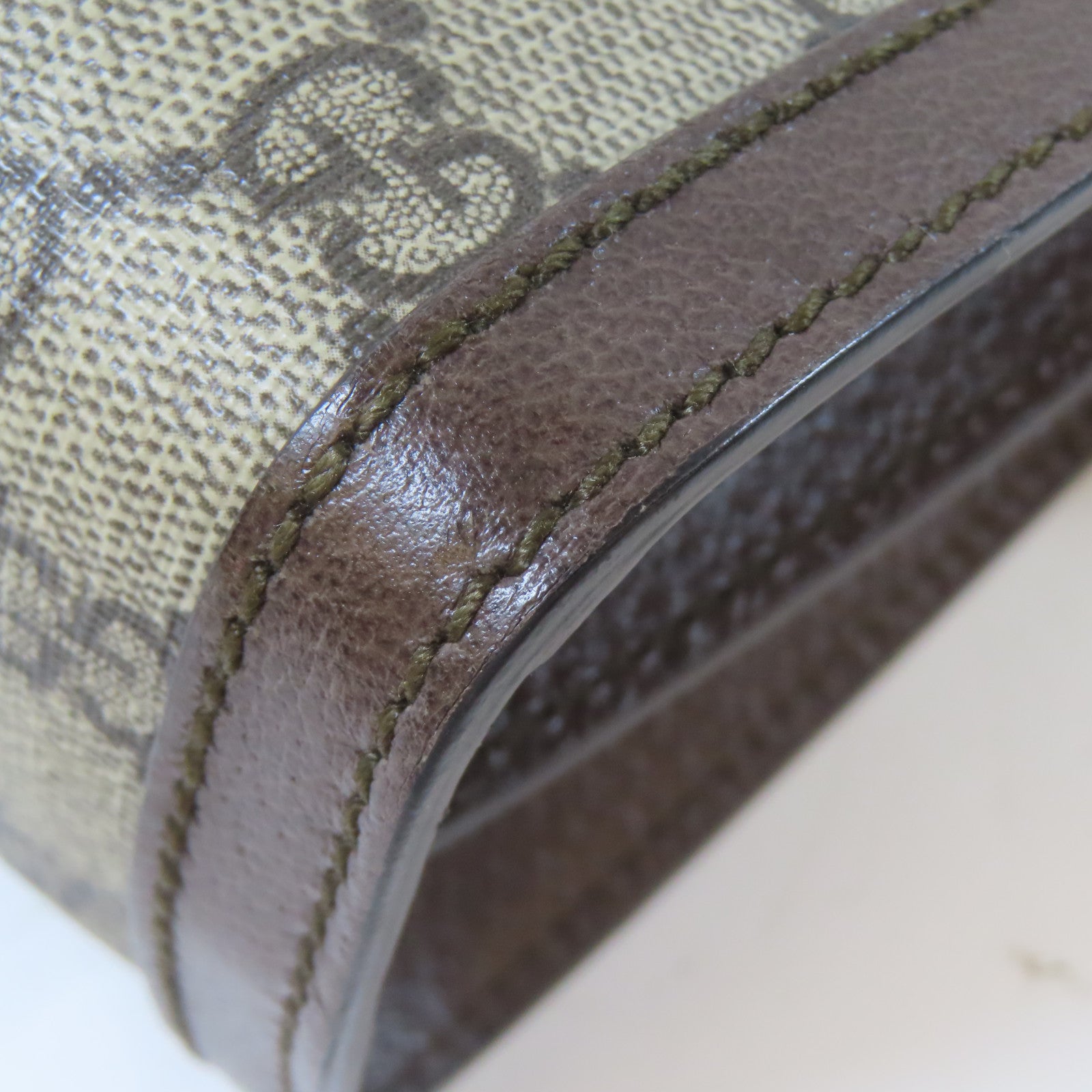 GUCCI 塗層帆布Ophidia金扣鏈帶肩背袋啡色