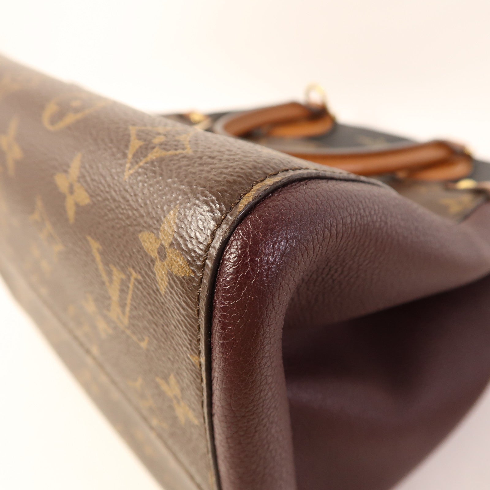 LOUIS VUITTON Monogram Fold Tote Mm金扣手挽肩背兩用袋