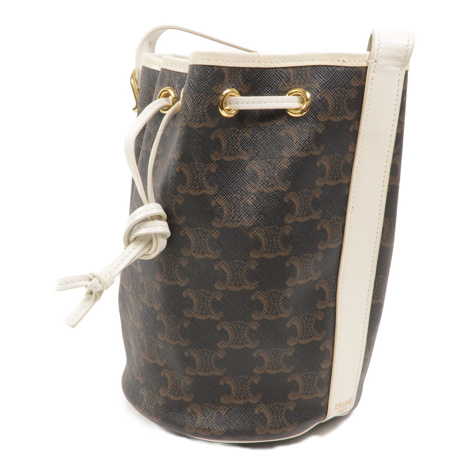 CELINE 塗層帆布Small Drawstring Bag肩背袋