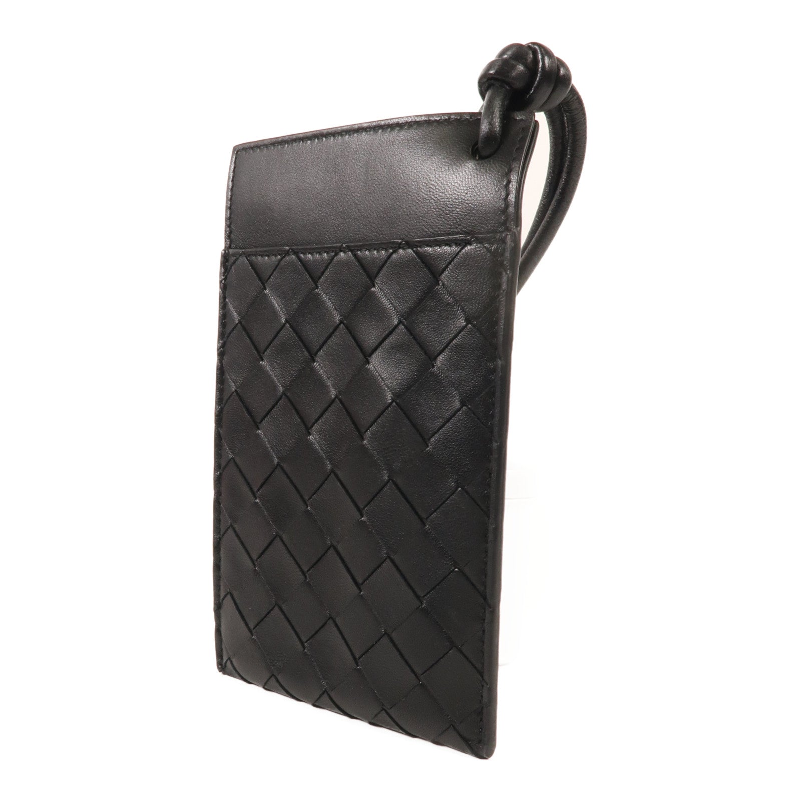 BOTTEGA VENETA 牛皮皮革Phone Pouch銀扣肩背袋