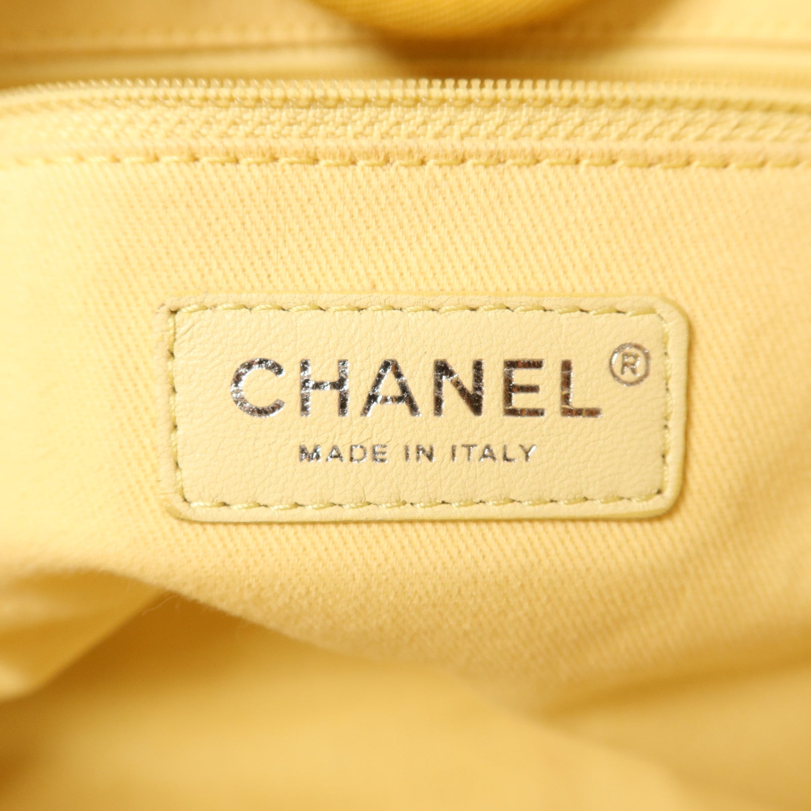 CHANEL 帆布Deauville Tote Bag銀扣手挽肩背兩用袋