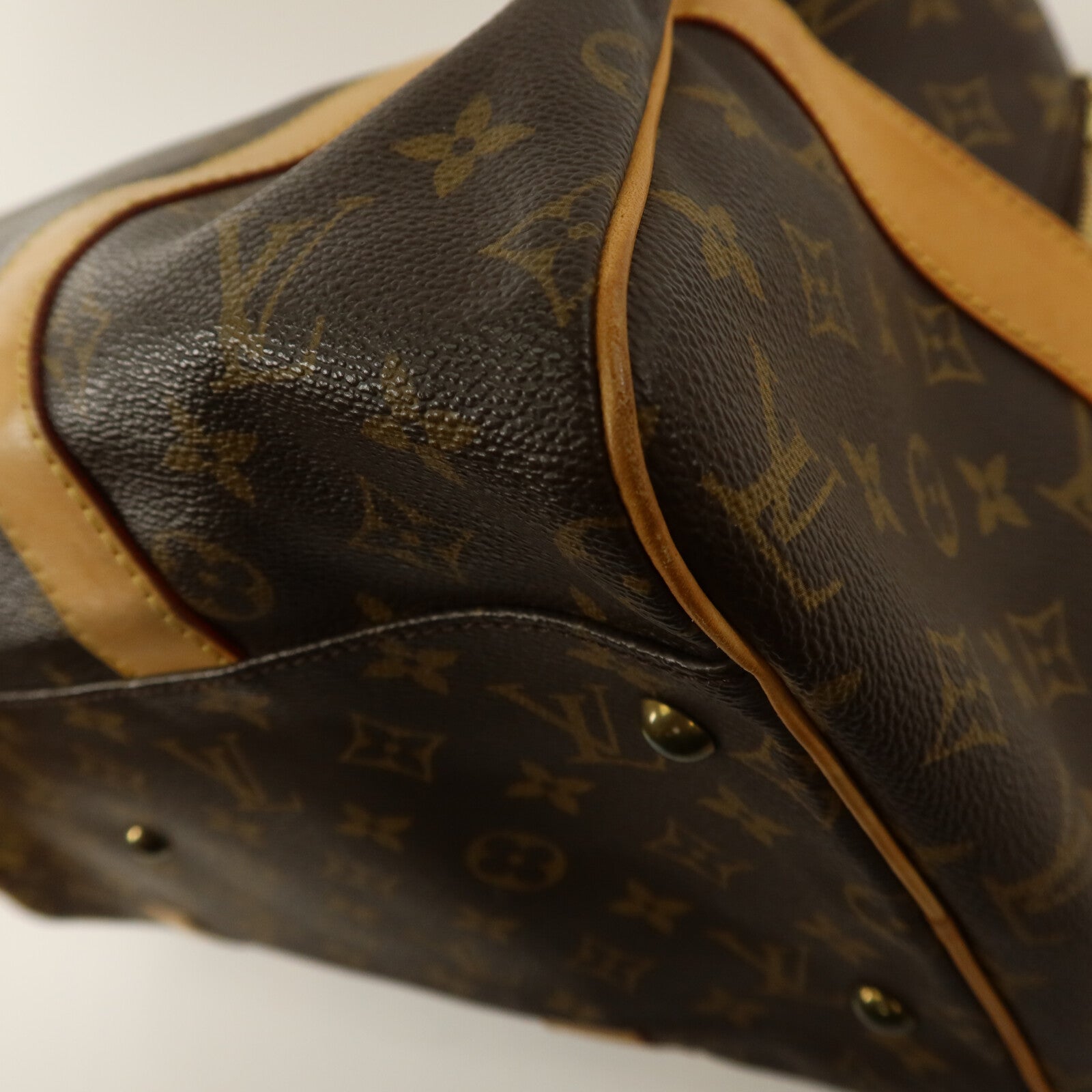 LOUIS VUITTON Monogram Carryall金扣手挽袋