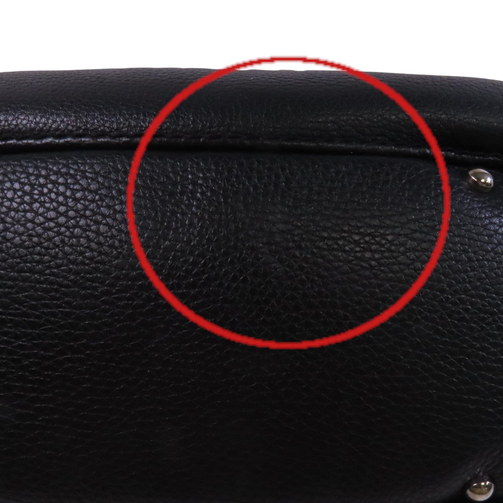 CHANEL 牛皮皮革Hand Bag銀扣手挽袋