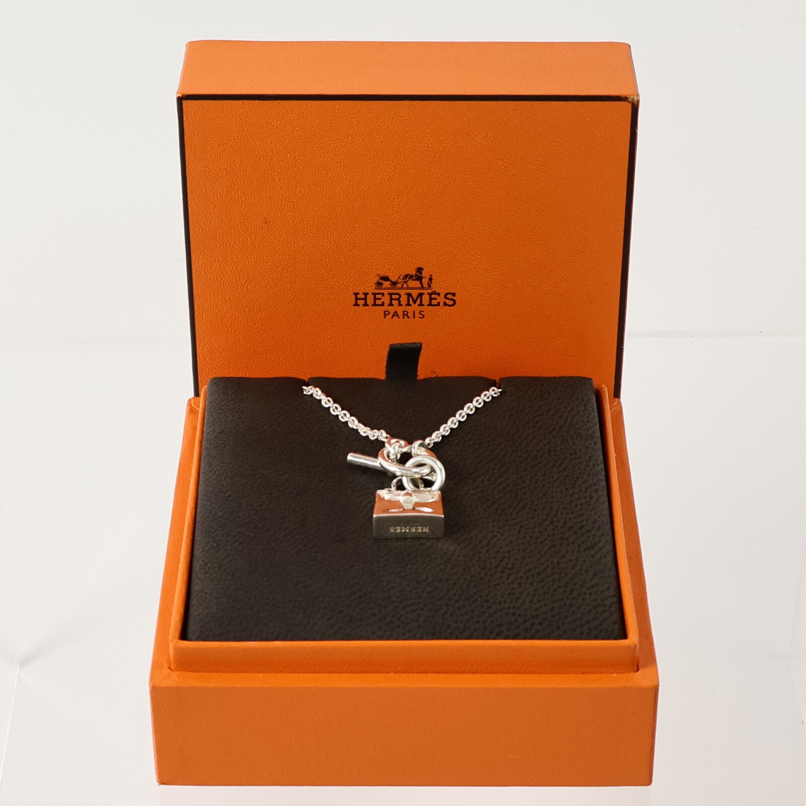 HERMES 925純銀Amuletters Kelly Pendant Necklace項鏈