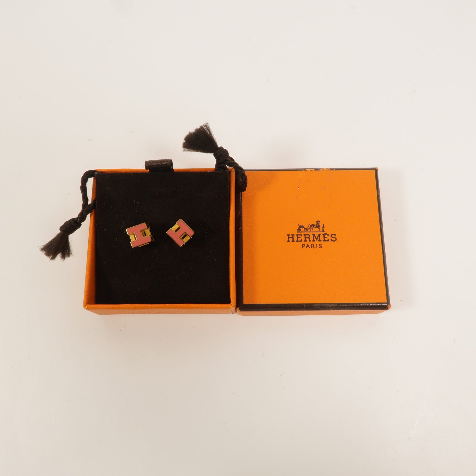 HERMES 金屬H Cube Earrings耳環