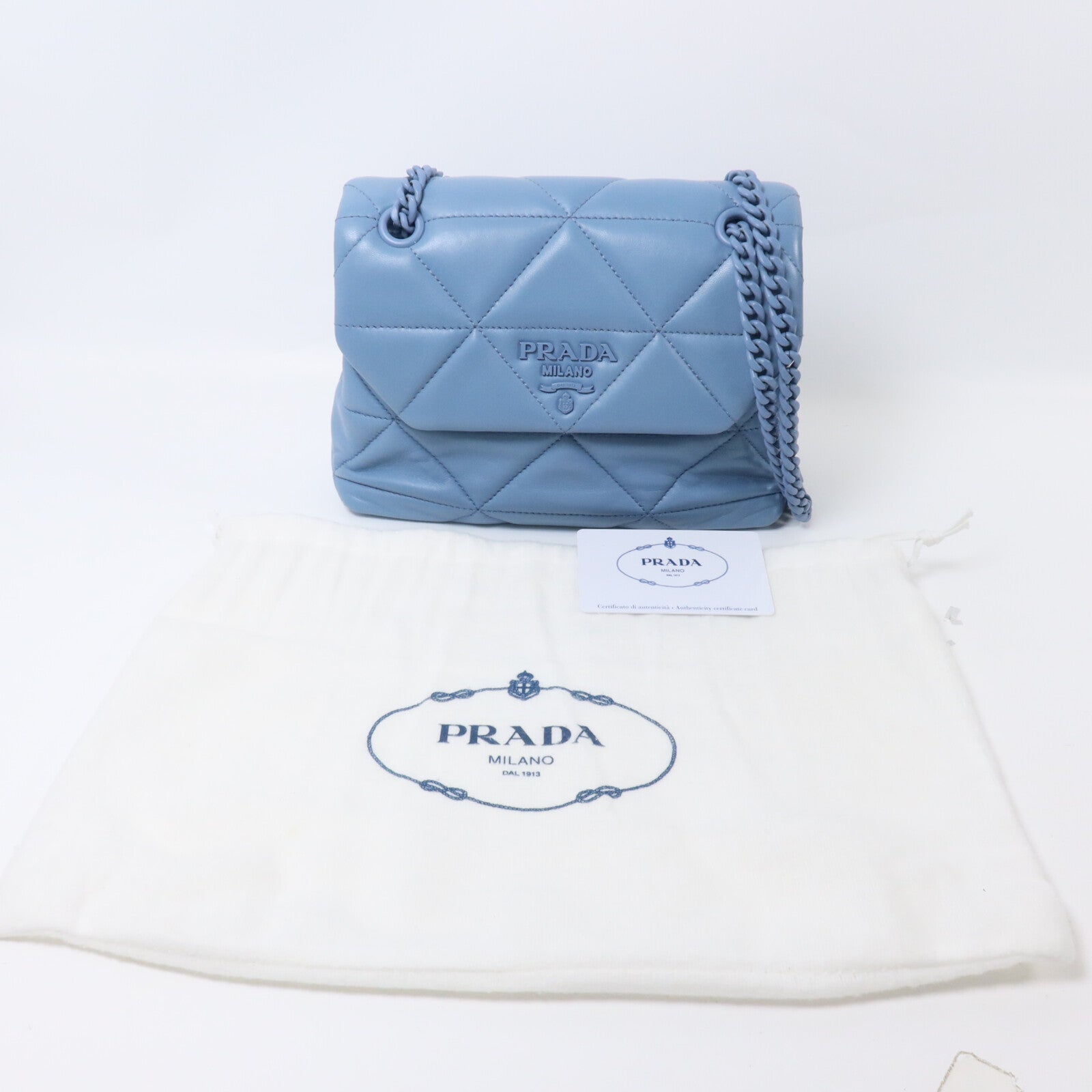 PRADA 羊皮皮革Spectrum Bag鏈帶肩背袋