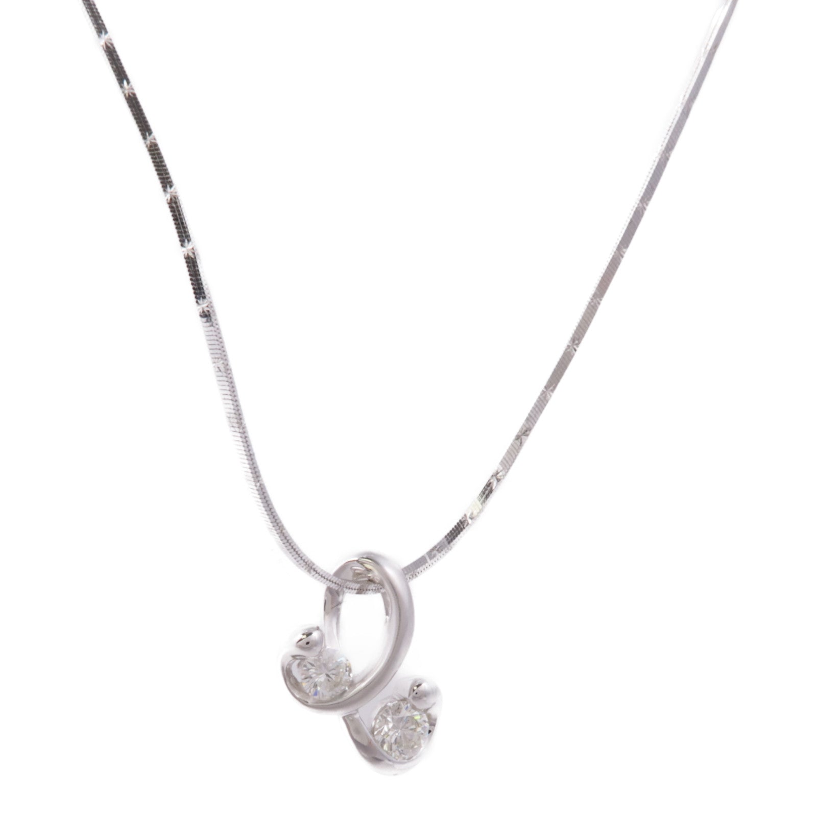 JEWELRY Diamond Necklace 18K White Gold