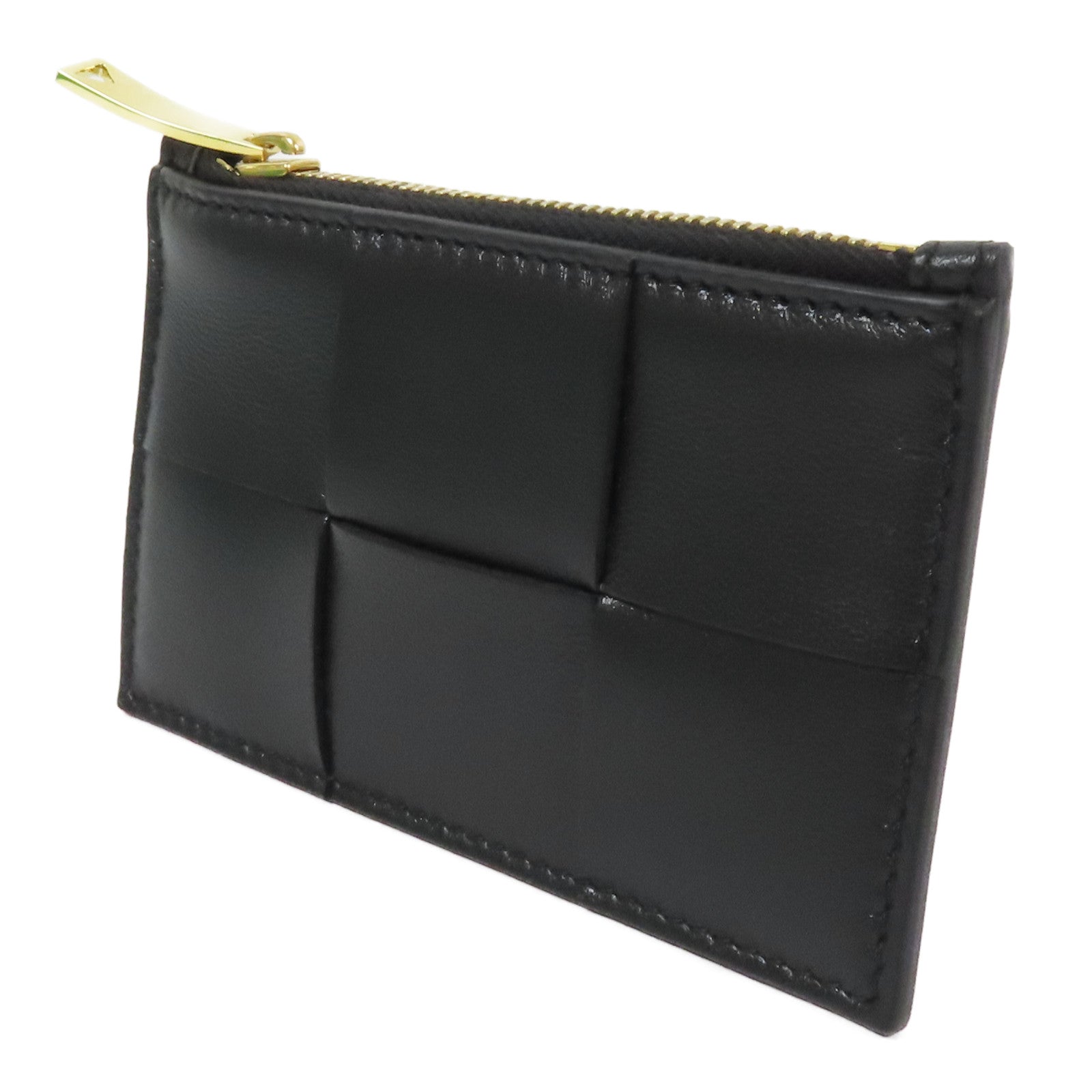 BOTTEGA VENETA 【激減優惠】羊皮皮革Cassette Zipped Card Case金扣卡片套