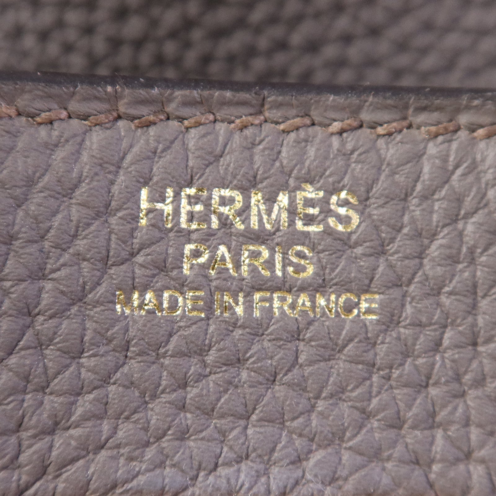 HERMES Togo皮革Birkin 30金扣手挽袋Etain