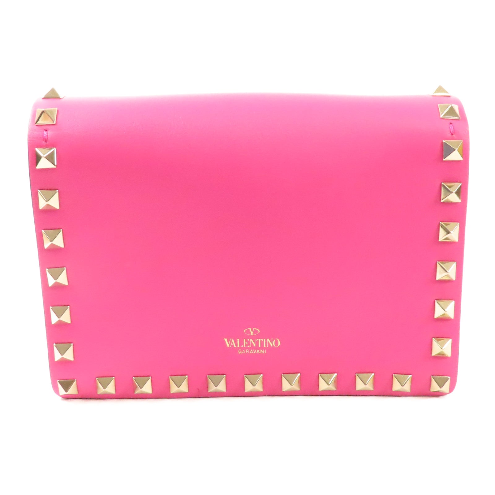 Valentino 牛皮皮革Rockstud鏈帶肩背袋