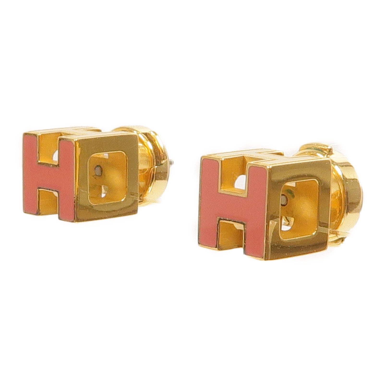 HERMES 金屬H Cube Earrings耳環