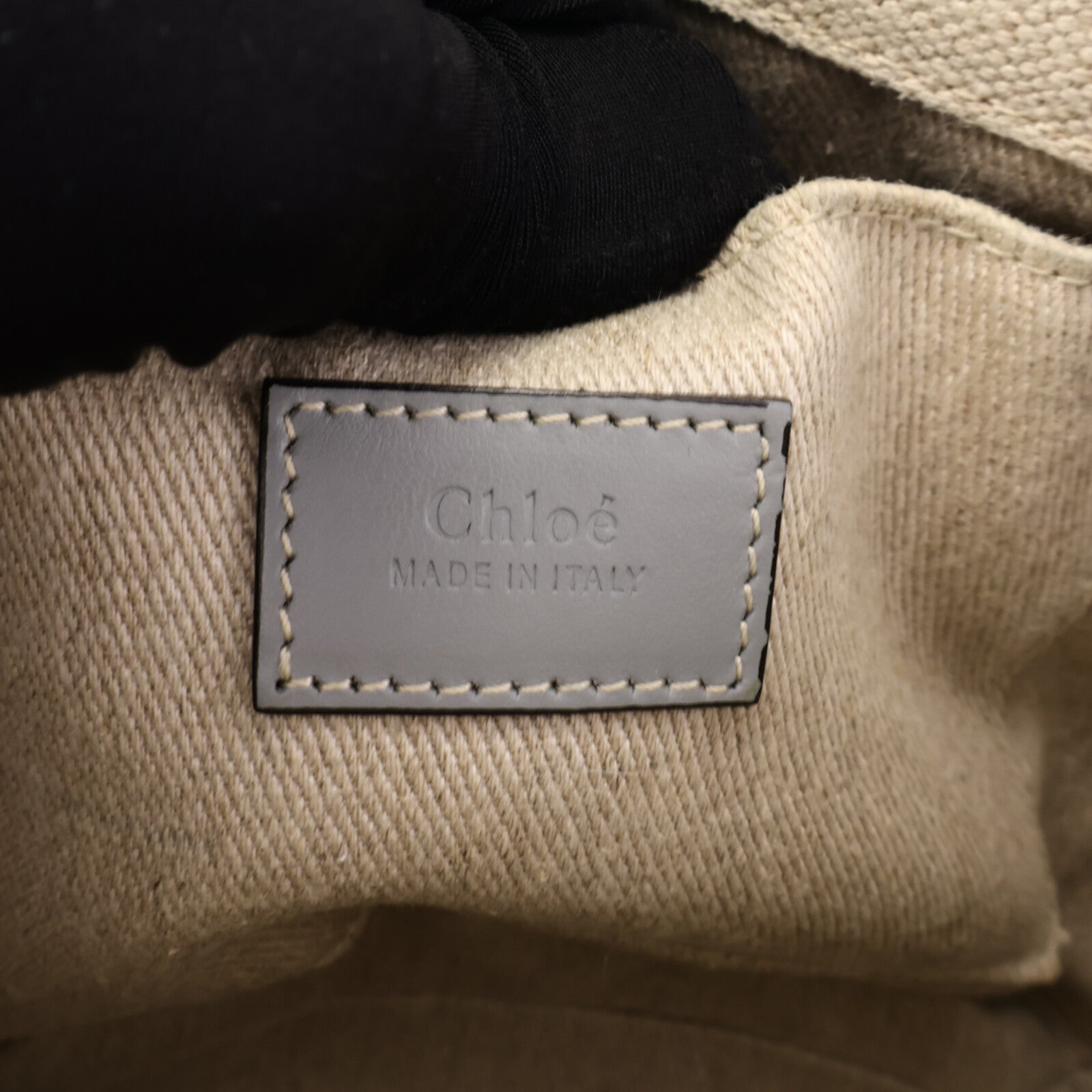 Chloe 帆布Small Woody手挽肩背兩用袋