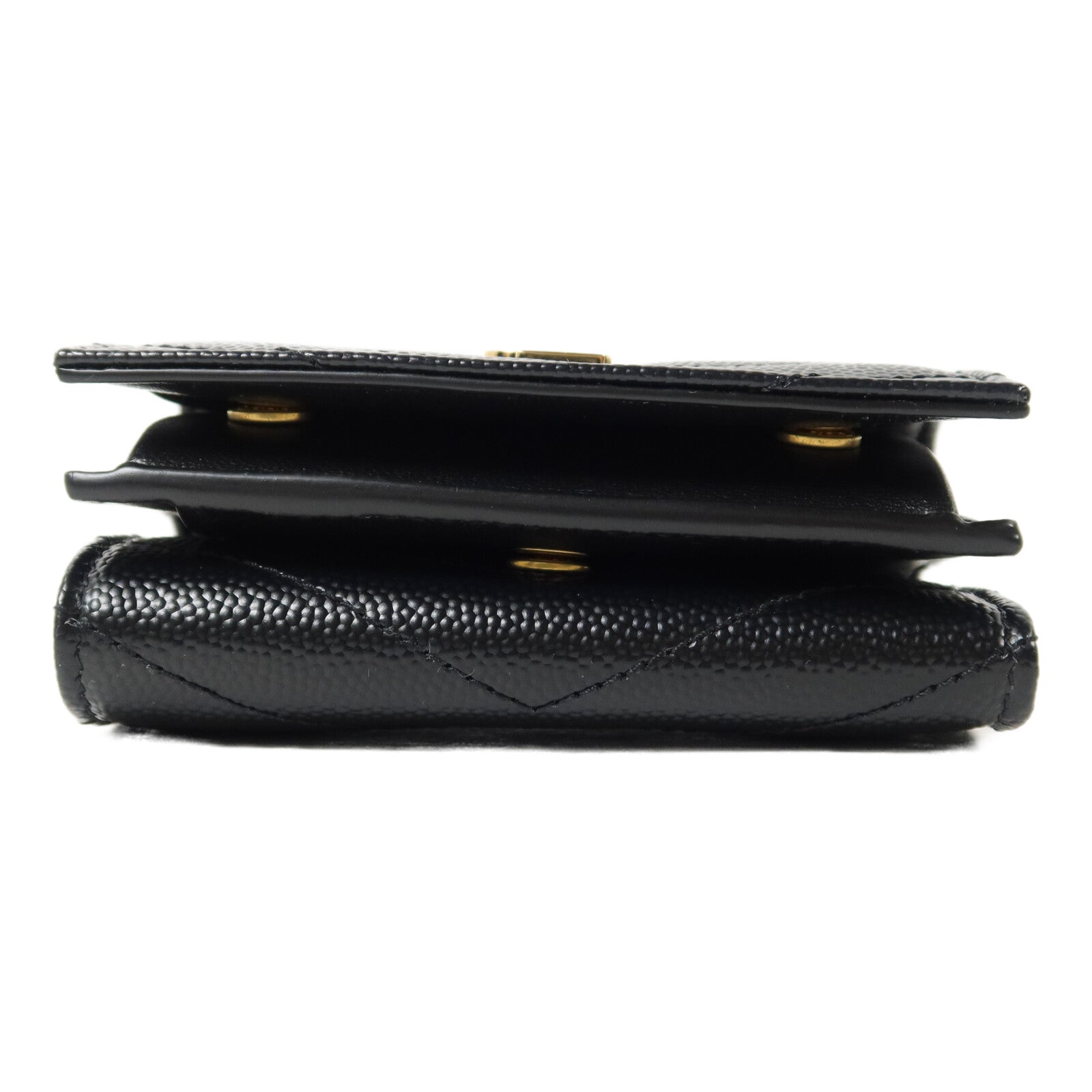 SAINT LAURENT 牛皮皮革Cassandre Matelasse Origami Tiny Wallet錢包