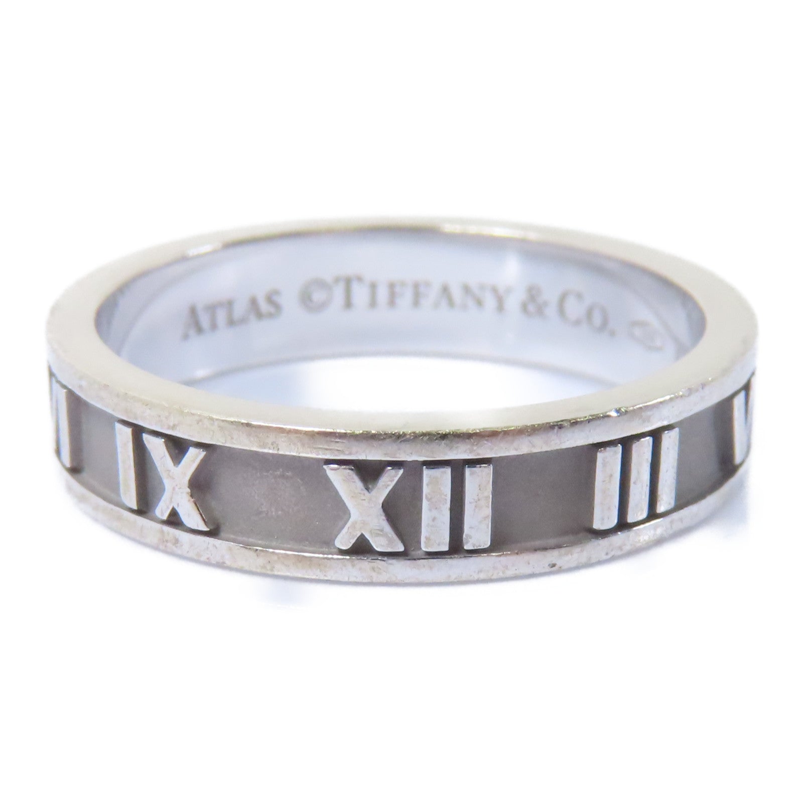 TIFFANY＆CO 【激減優惠】18K白金Atlas Ring戒指US#6.25