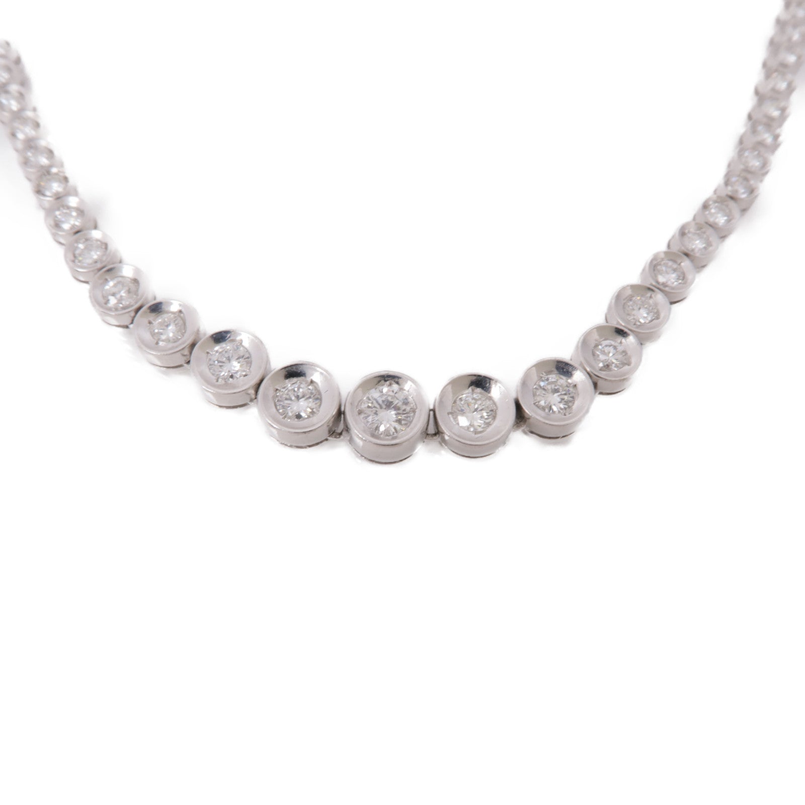 JEWELRY Diamond Necklace 18K White Gold
