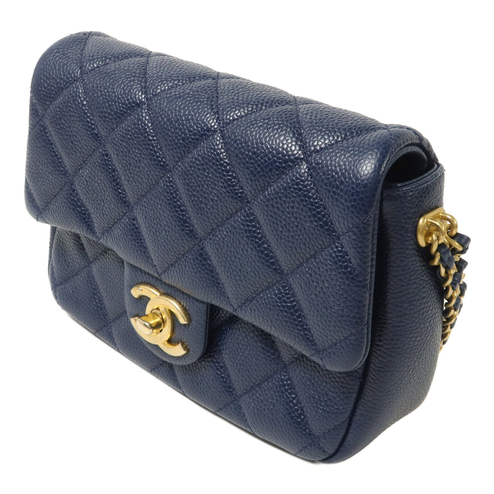 CHANEL 牛皮皮革Chain Shoulder鏈帶肩背袋