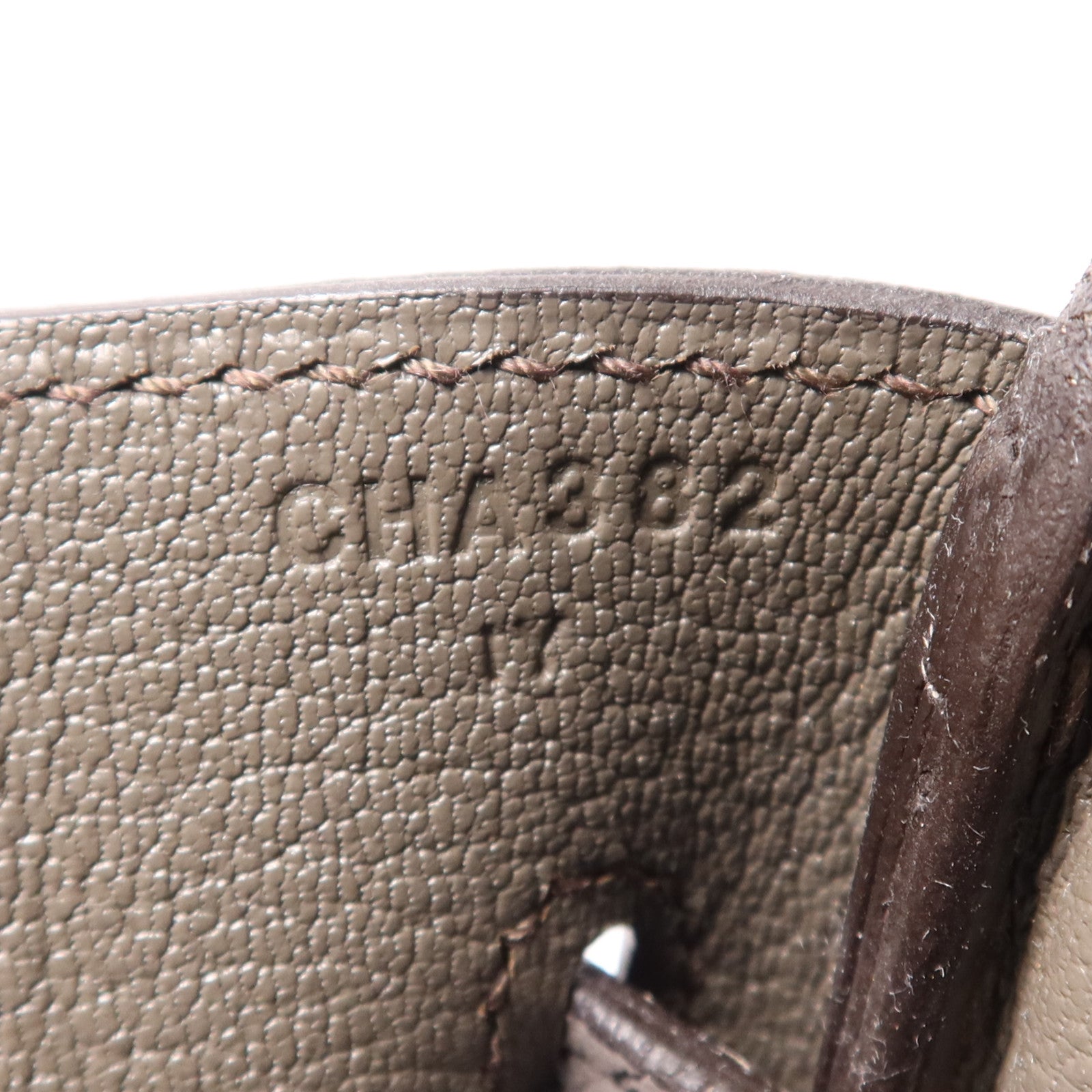 HERMES Togo皮革Birkin 30金扣手挽袋Etain