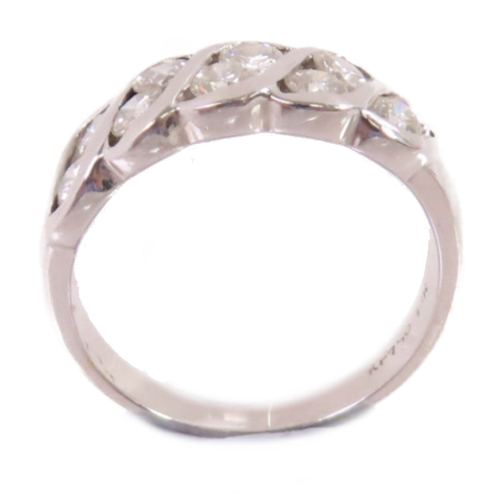 JEWELRY 18K白金/鑽石Diamond Ring戒指US#5.25