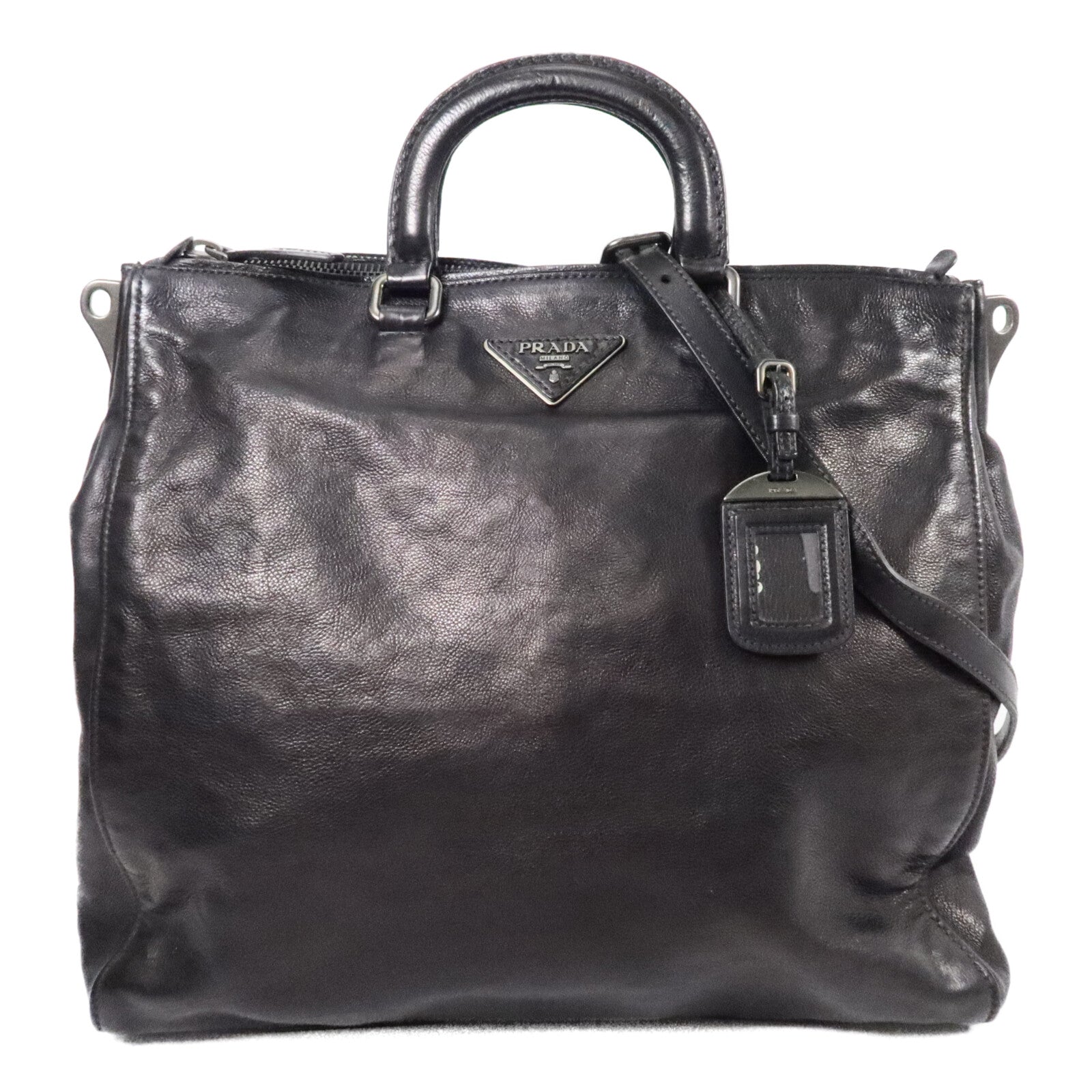 PRADA 牛皮皮革2 Way Shoulder Bag手挽肩背兩用袋