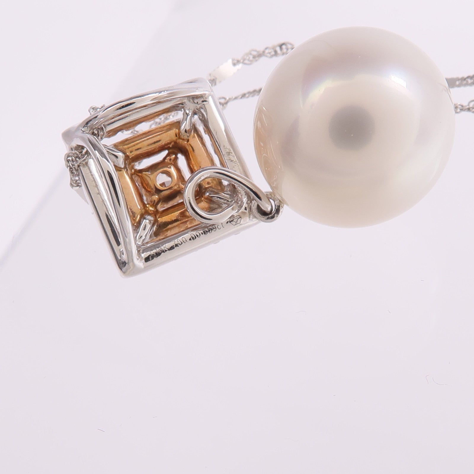 JEWELRY 18K白金/玫瑰金Pearl Diamond Necklace珍珠/鑽石項鍊