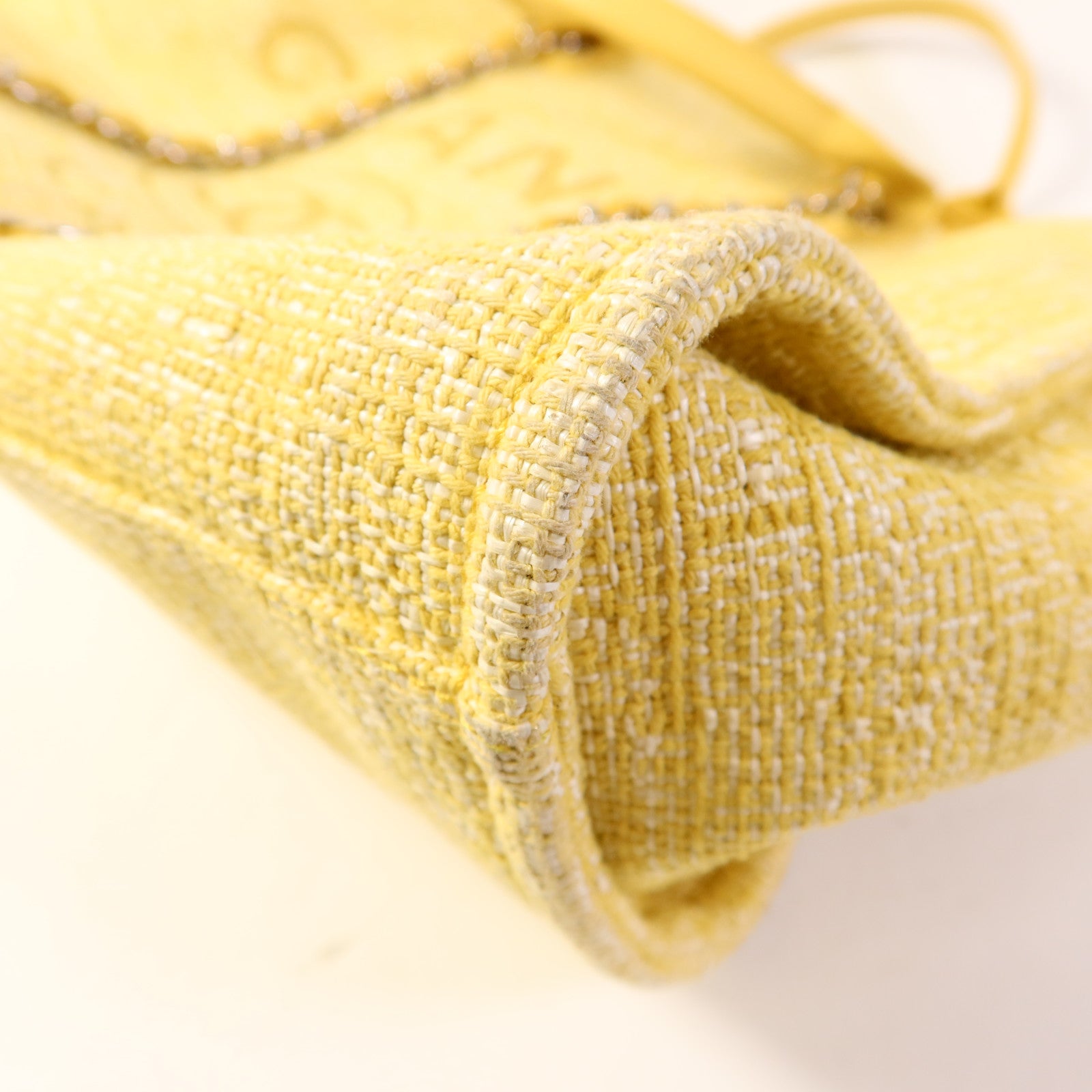 CHANEL 帆布Deauville Tote Bag銀扣手挽肩背兩用袋