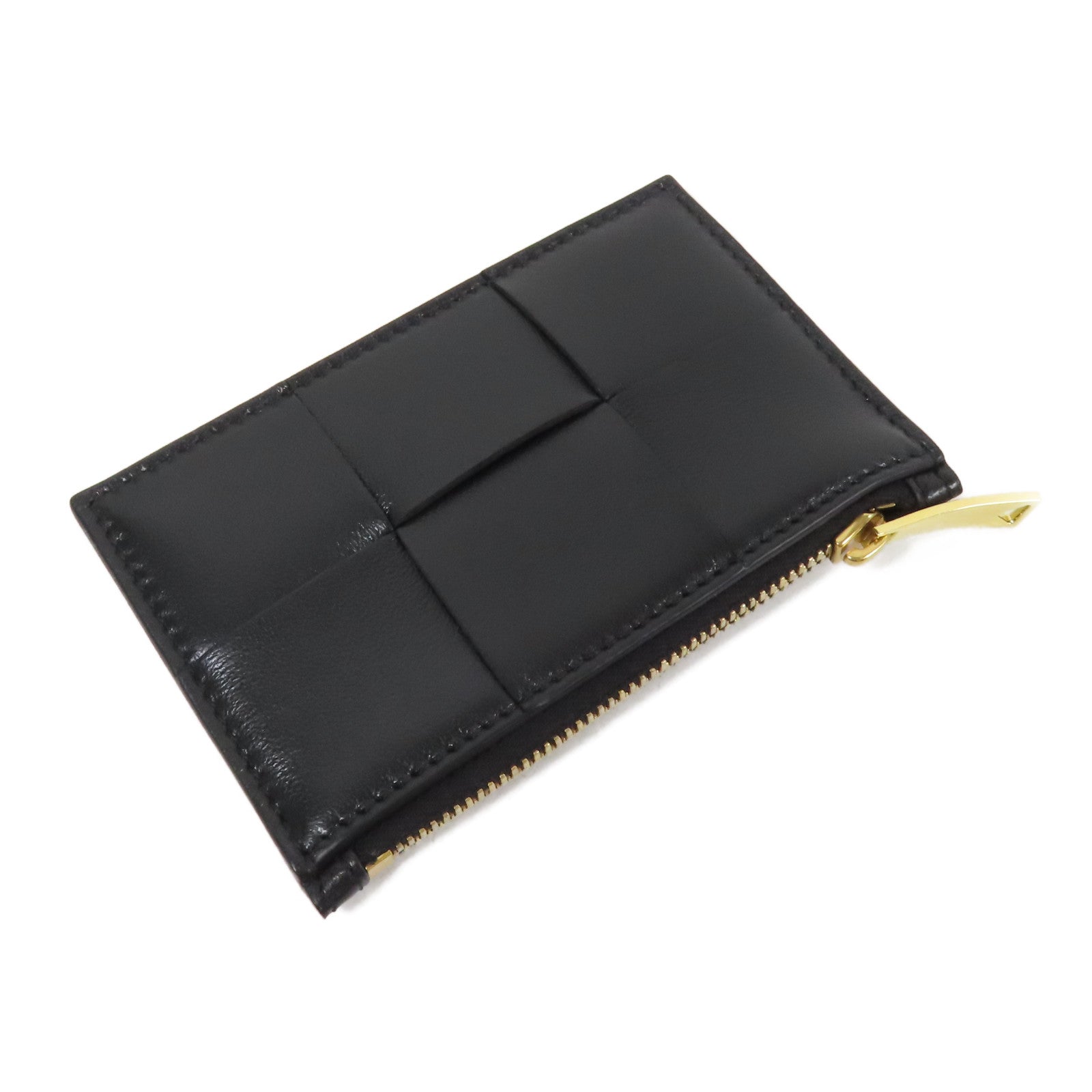 BOTTEGA VENETA 【激減優惠】羊皮皮革Cassette Zipped Card Case金扣卡片套