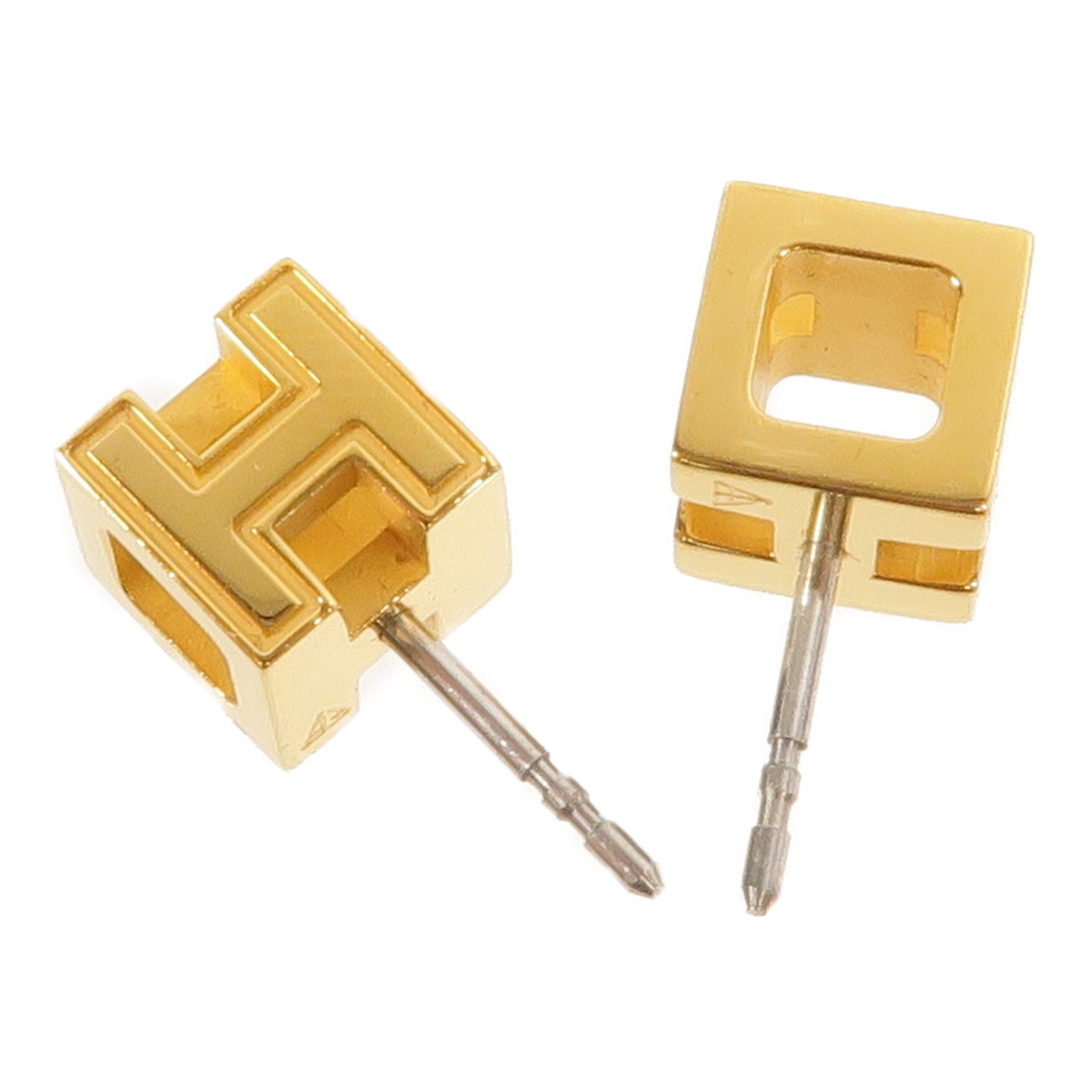 HERMES 金屬H Cube Earrings耳環